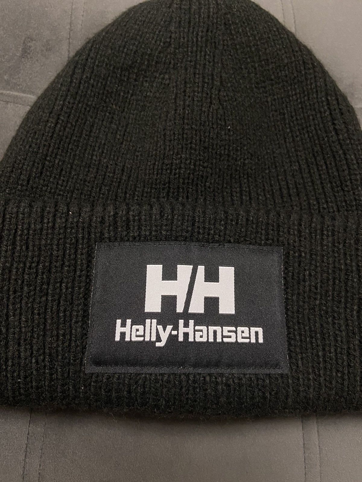Helly Hansen Helly Hansen HH logo beanie hat black Knit winter warm STD Size ONE SIZE - 4 Thumbnail