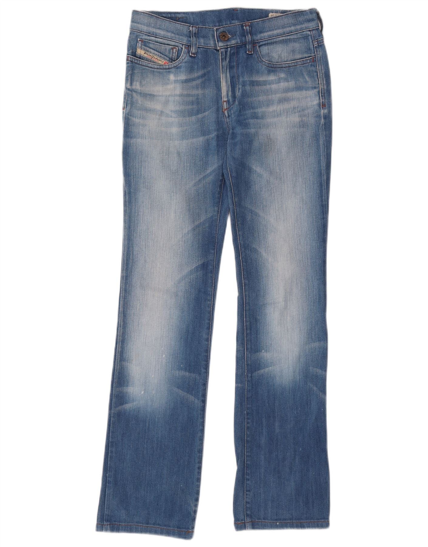Diesel Womens Bootzee Slim Bootcut Jeans W25 L30 Blue Cotton Size 42" / US 20 - 1 Thumbnail