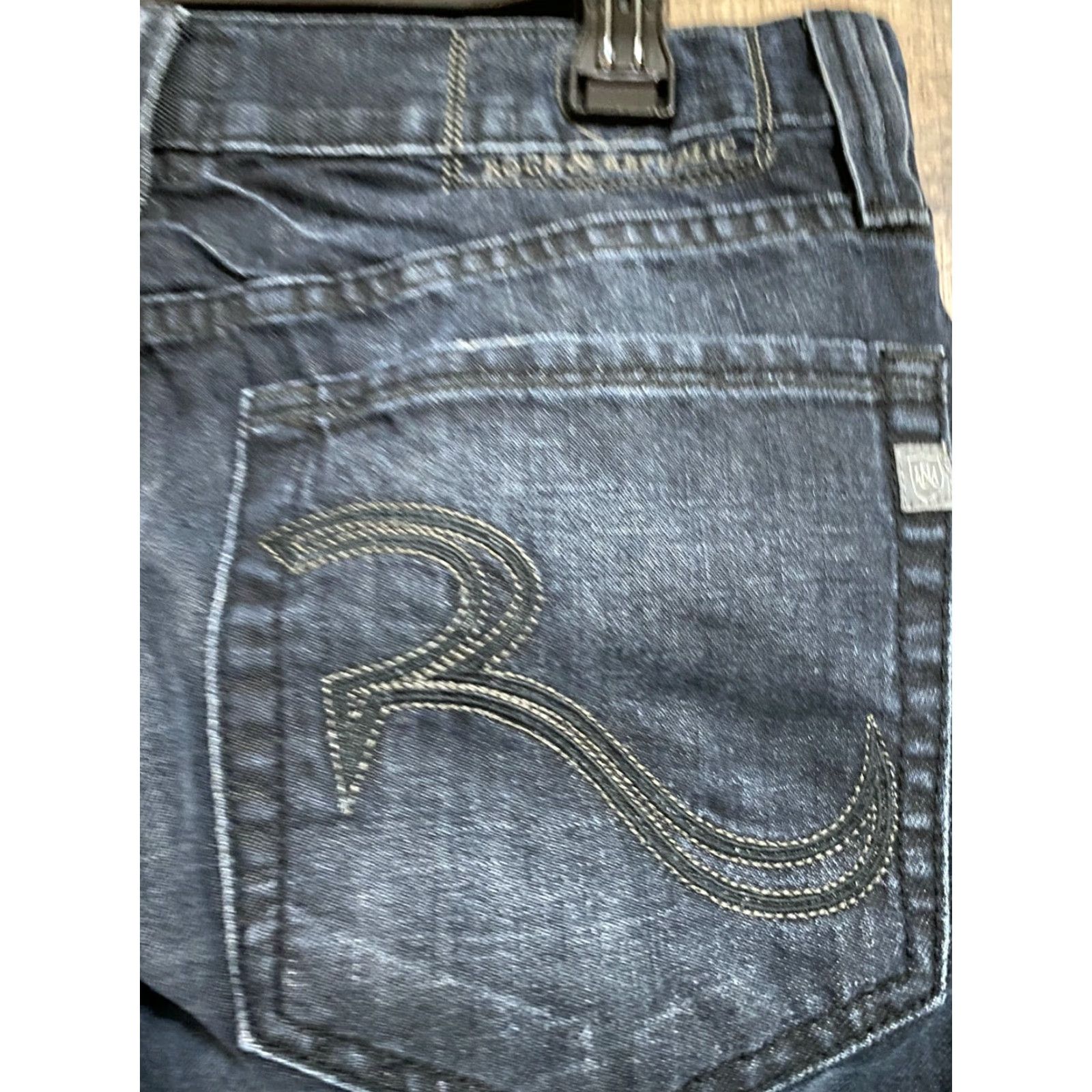 Vintage Rock & Republic Jeans Henlee Mens 34x32 Dark Wash Size US 34 / EU 50 - 4 Thumbnail