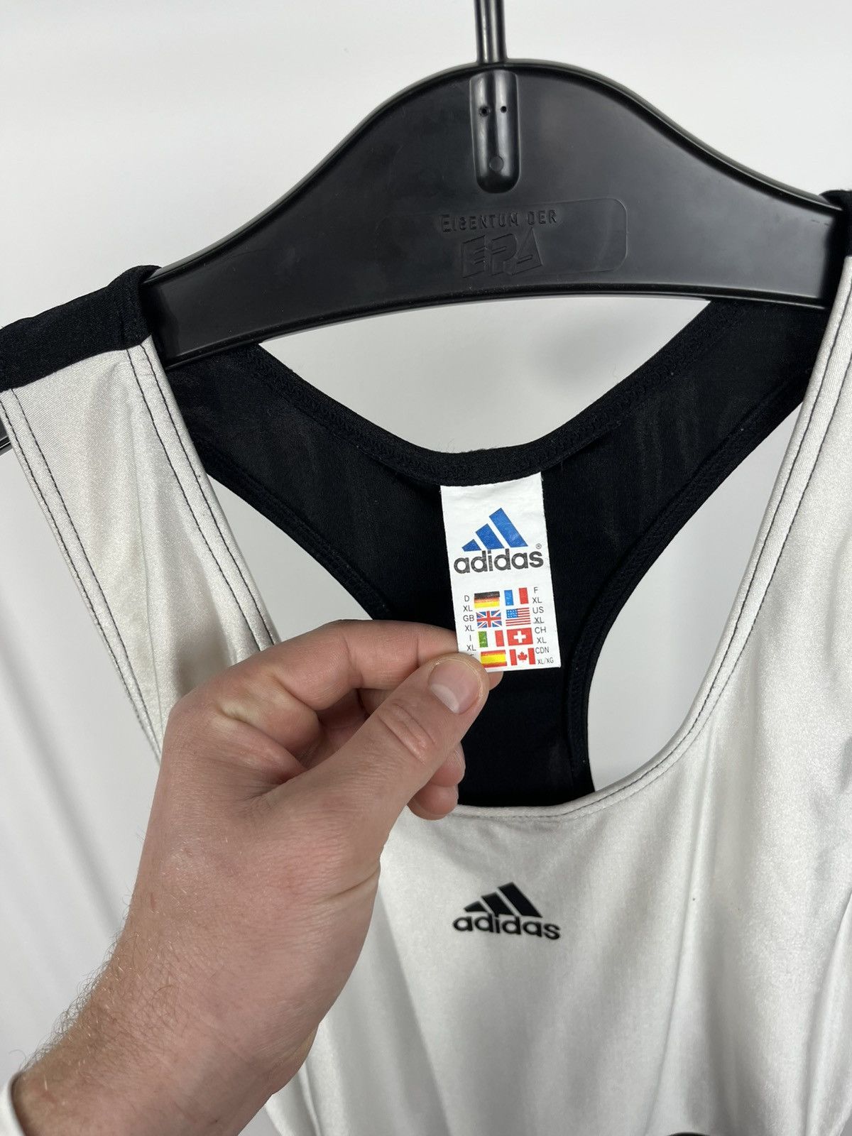 Adidas Vintage Adidas Cycling Jersey Sleeveless Black White XL Size US XL / EU 56 / 4 - 4 Thumbnail