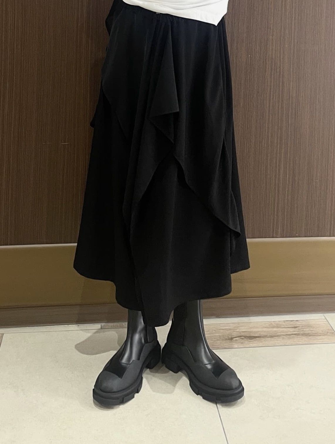 Yohji Yamamoto Y's Yohji Yamamoto - CREPE de CHINE RUFFLE PANTS Size 24" / US 00 / IT 34 - 13 Thumbnail