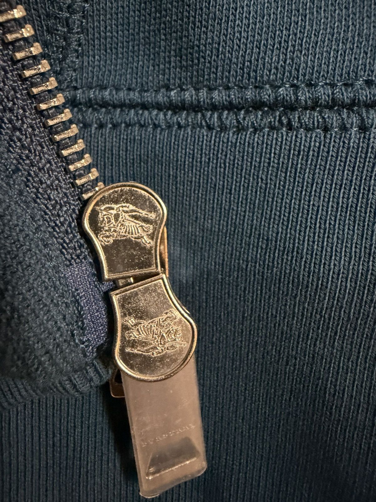 Burberry Burberry Clarendon Mineral Blue zip-up hoodie Size US S / EU 44-46 / 1 - 7 Thumbnail