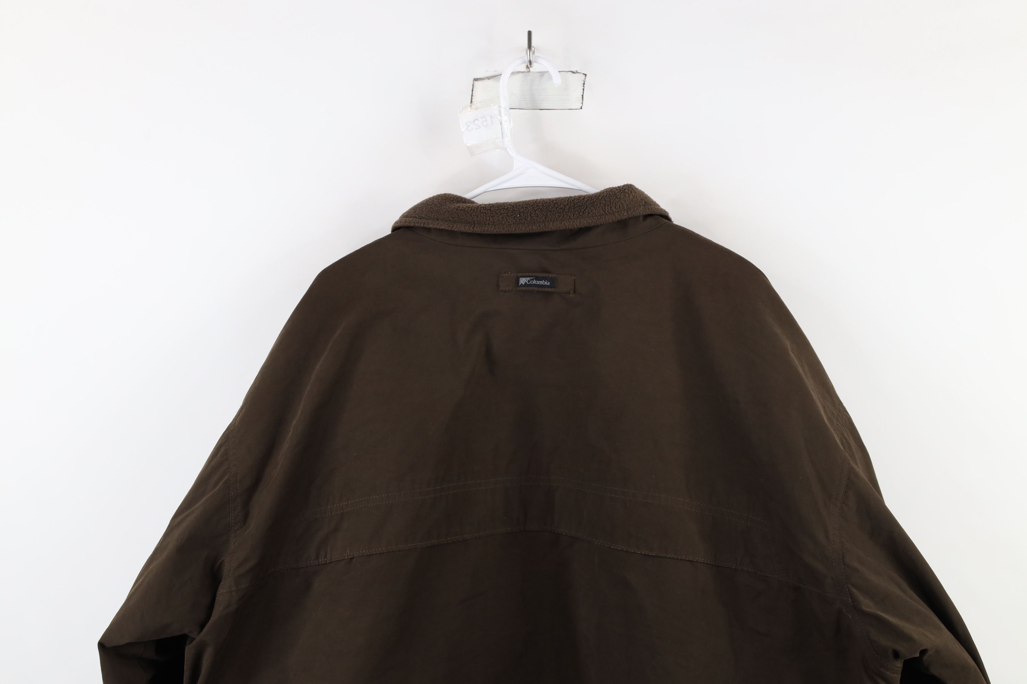 Columbia × Vintage Vintage Columbia Spell Out Fleece Lined Bomber Jacket Brown Size US XXL / EU 58 / 5 - 16 Thumbnail