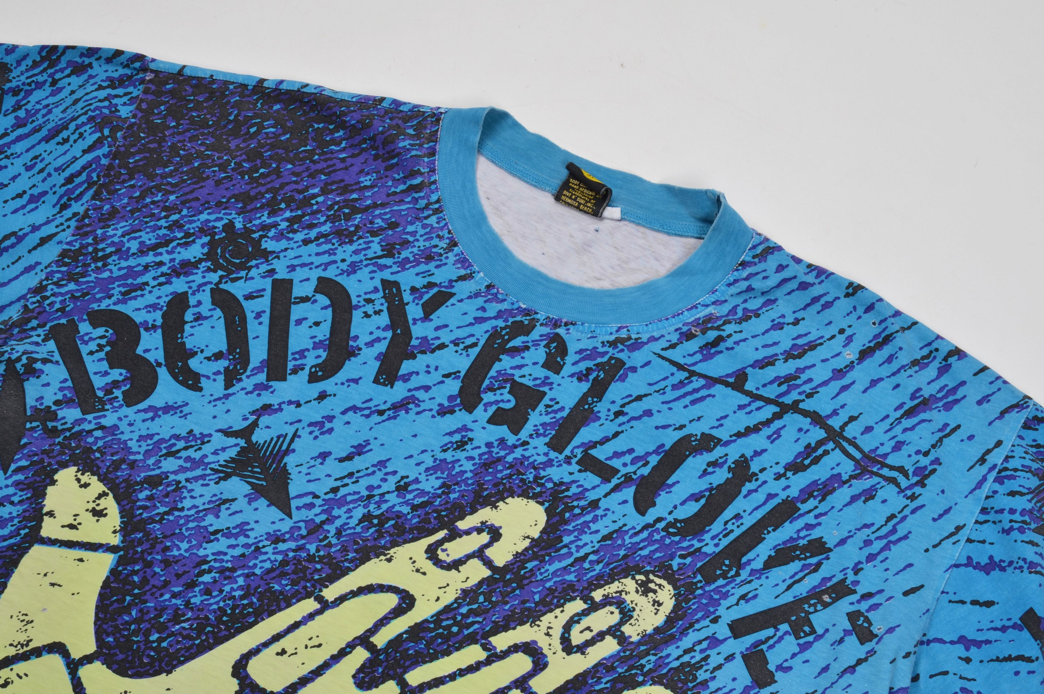 Body Glove × Vintage Vintage Body Glove 90's Distressed Allover Print T-shirt Size US XL / EU 56 / 4 - 2 Thumbnail