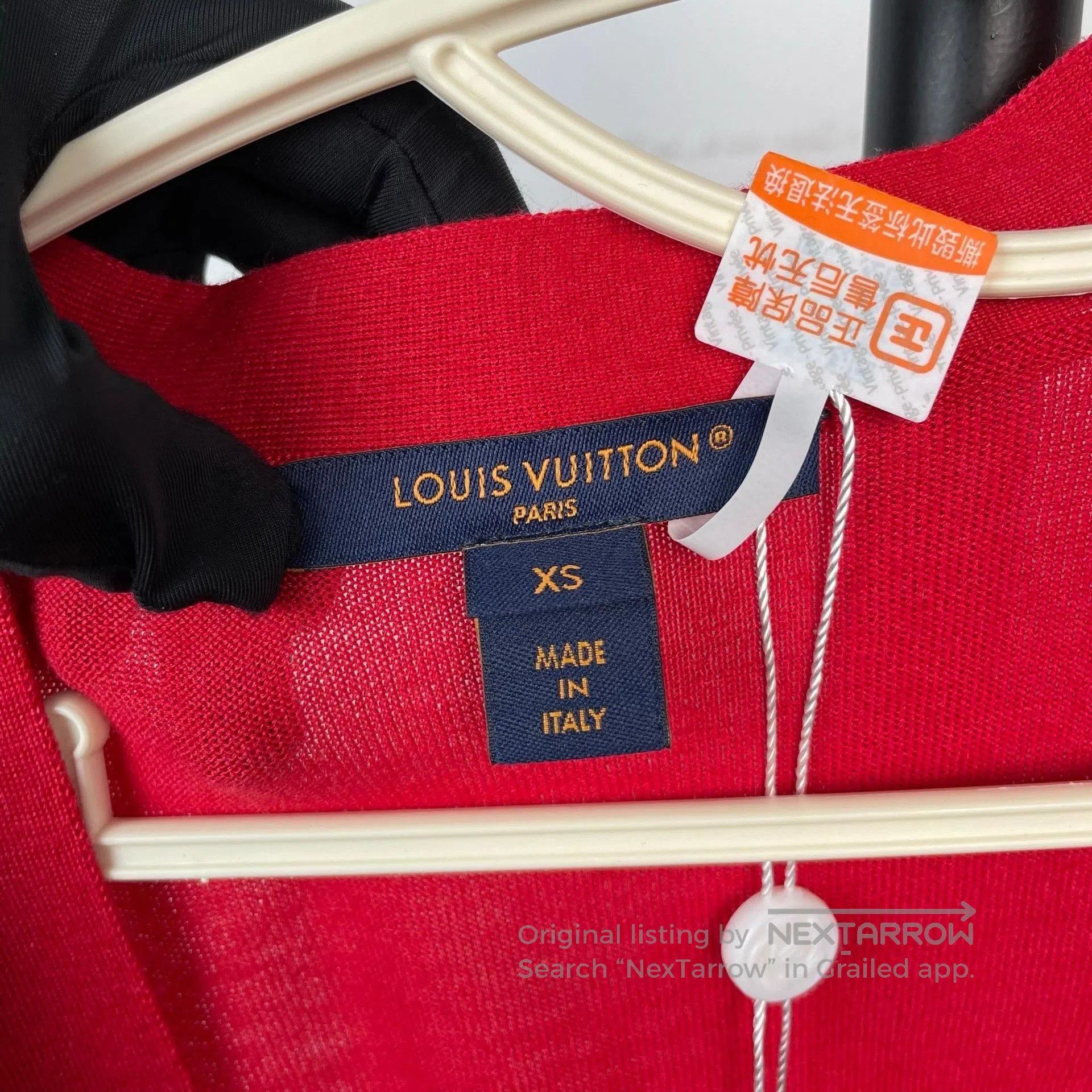 Louis Vuitton Louis Vuitton Red Striped Pearl Button Cardigan. Size XS / US 0-2 / IT 36-38 - 5 Thumbnail