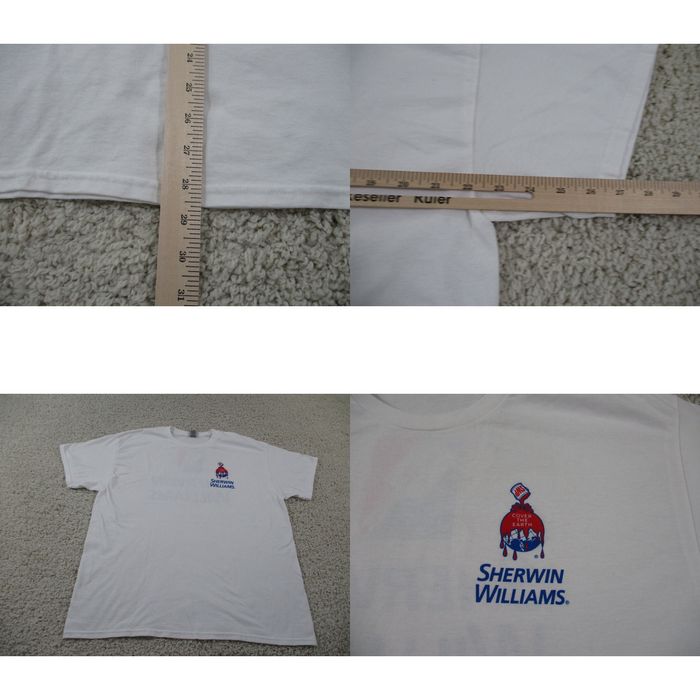 Gildan Sherwin Williams Shirt Mens Extra Large White Outdoor Classic
