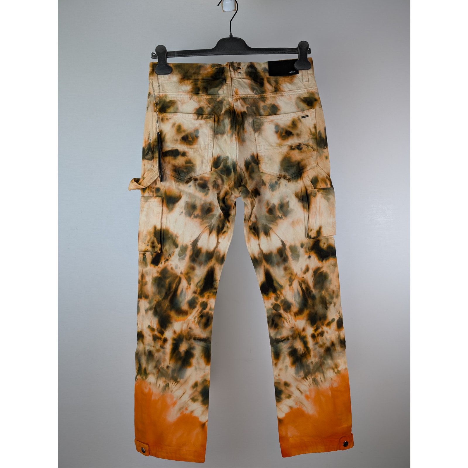 Amiri o1rshd1 Tie Dye Carpenter Pants in Khaki Size US 31 - 18 Thumbnail