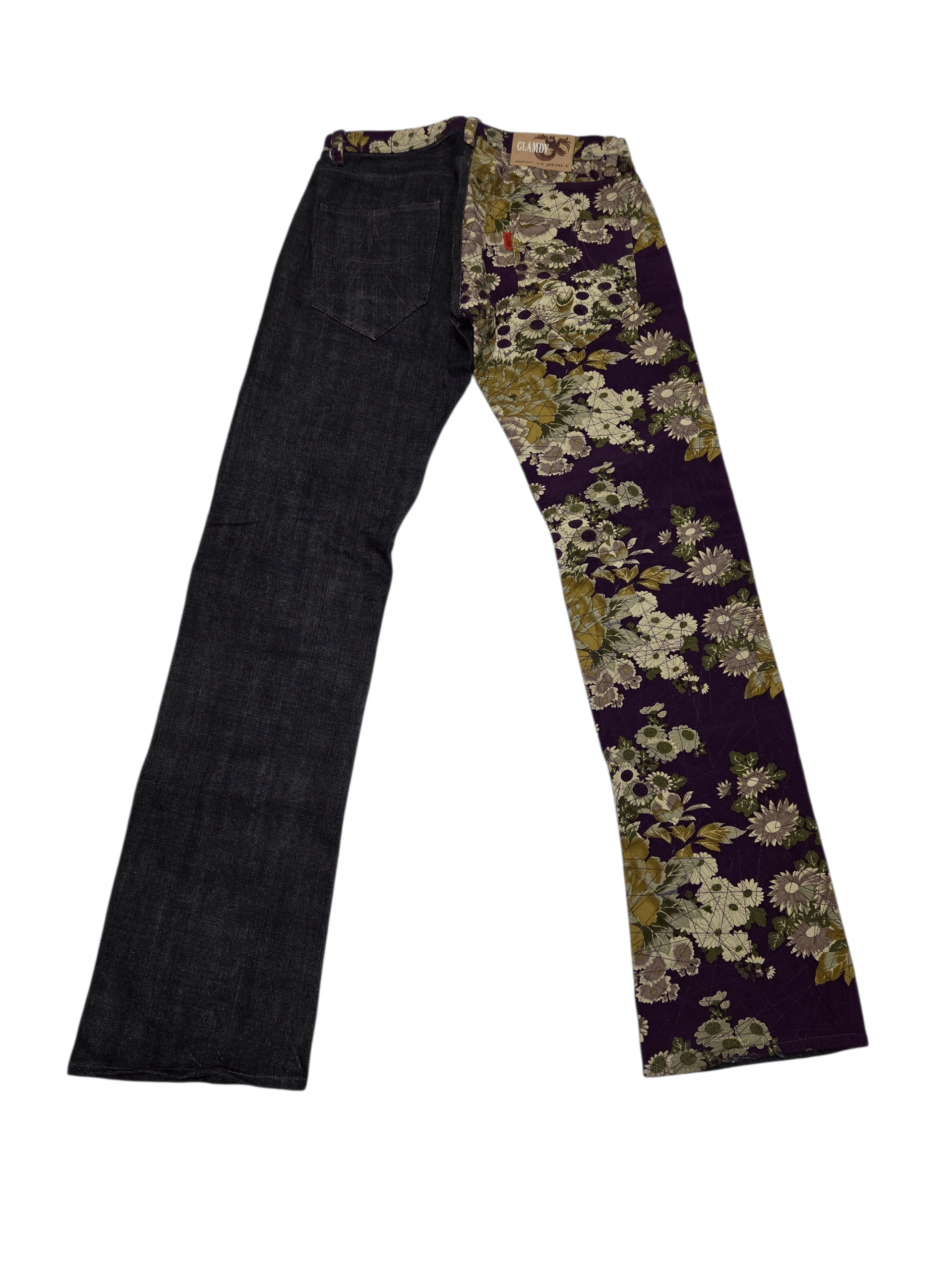 If Six Was Nine Rare 🔥 Japanese Brand Glamdy Flowers Sukajan Size US 32 / EU 48 - 1 Thumbnail