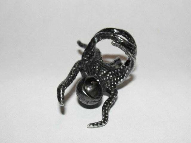 Designer Sterling Silver Octopus Cocktail Ring Size ONE SIZE - 3 Thumbnail