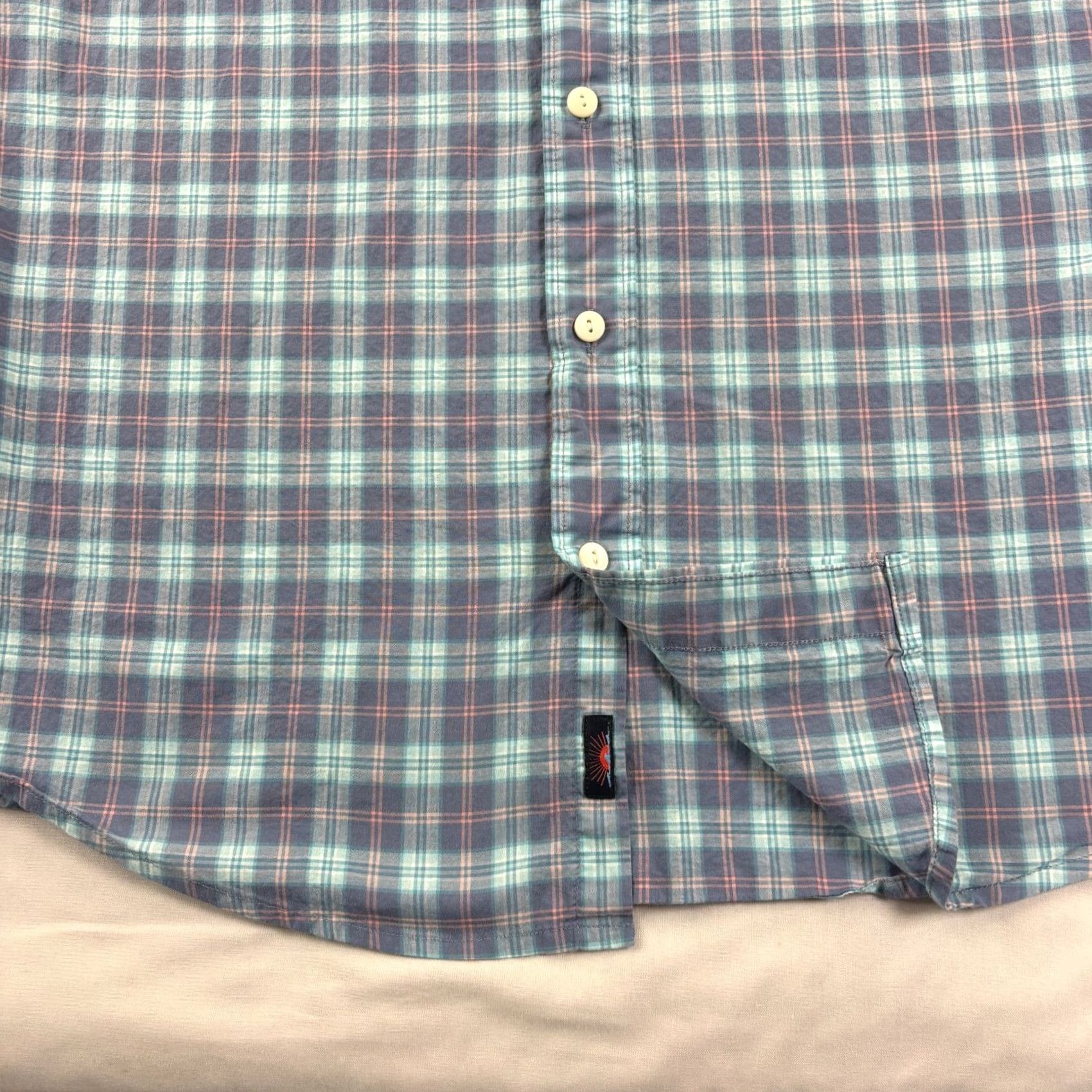 Faherty Faherty Movement Shirt Men Small Blue Plaid Button Up Casual Lightweight Stretch Size US S / EU 44-46 / 1 - 5 Thumbnail