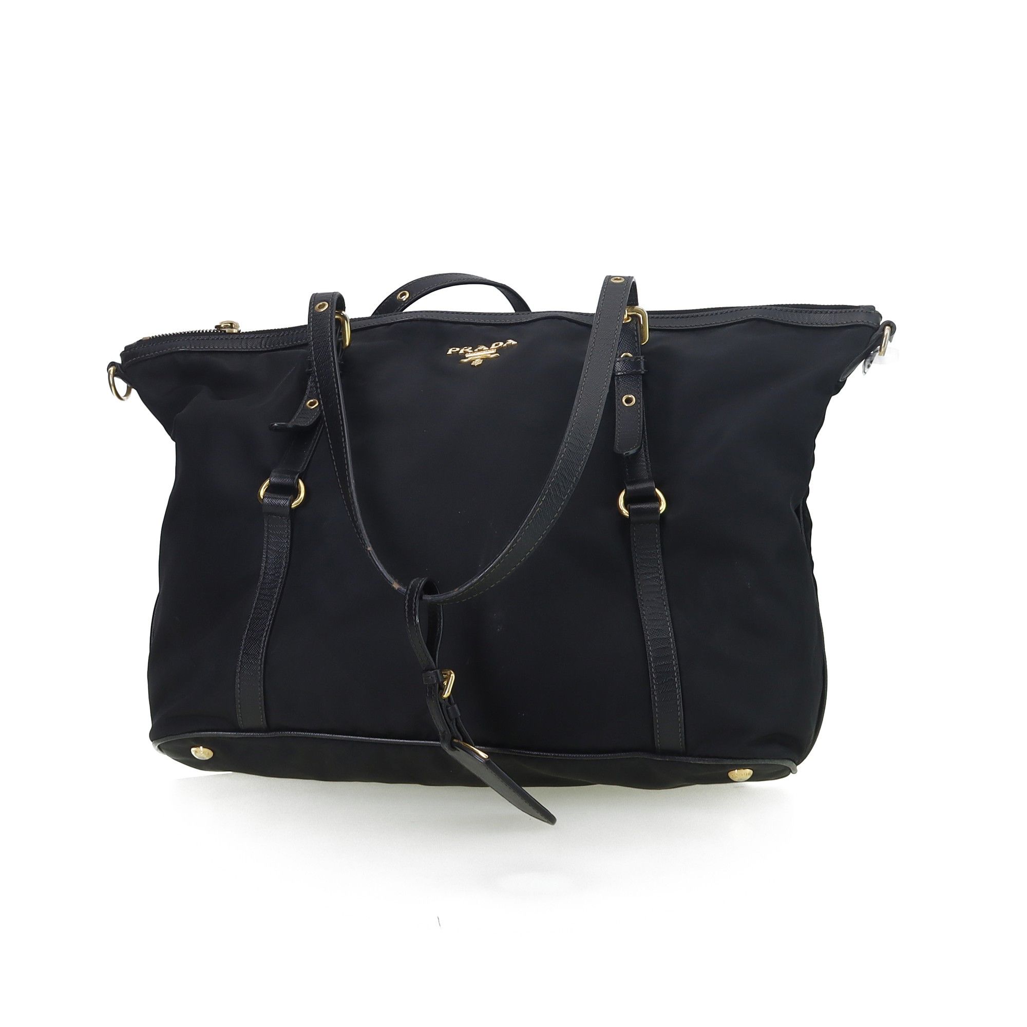 Prada Prada Logo Nylon Tote Bag Size ONE SIZE - 1 Thumbnail