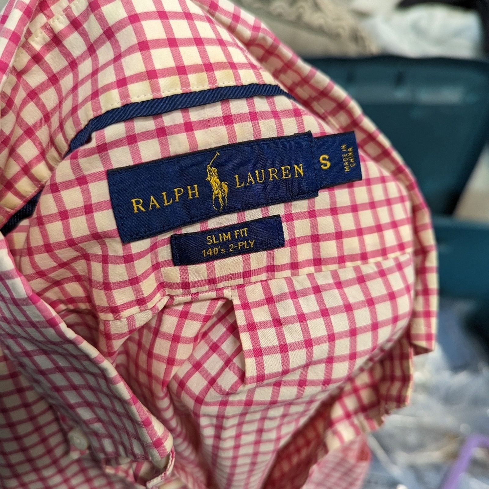 Ralph Lauren Ralph Lauren Mens Gingham Button Front Shirt - S Size US S / EU 44-46 / 1 - 2 Thumbnail