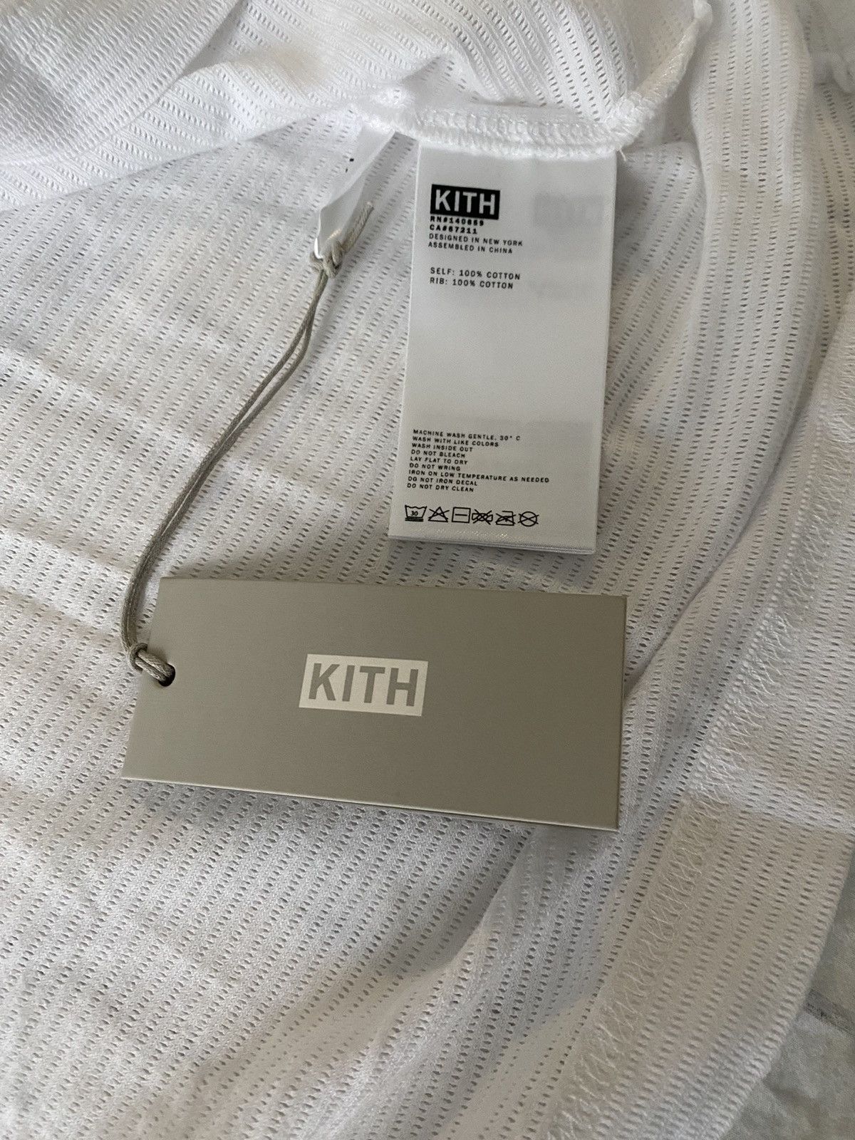 Kith Kith Pointelle Mesh Spencer White Tank NWT Size US XXL / EU 58 / 5 - 9 Thumbnail