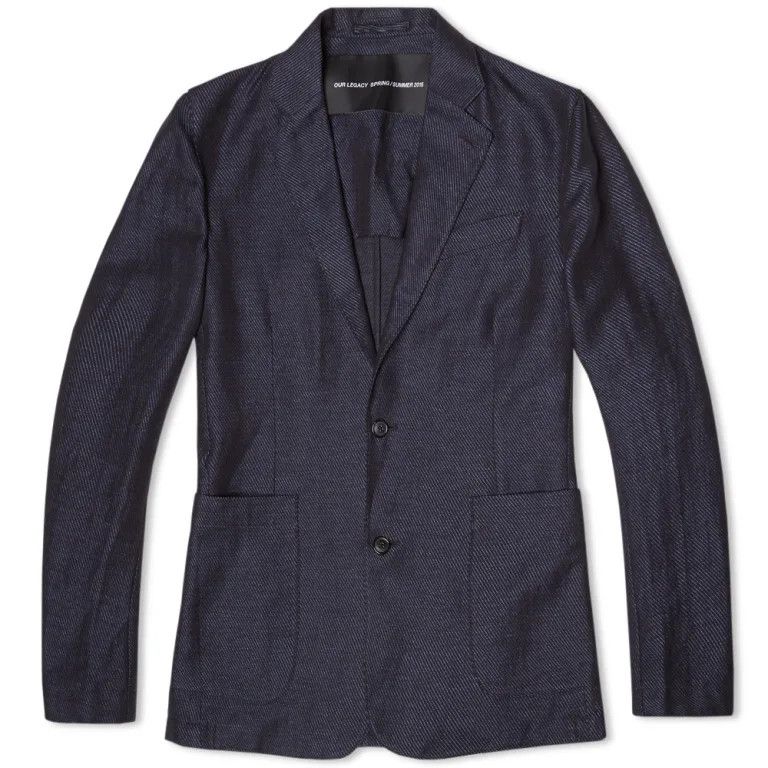 Our Legacy OUR LEGACY SS15 Indigo Twill Blazer Jacket Sport Coat EU 50 Size 40R - 15 Thumbnail