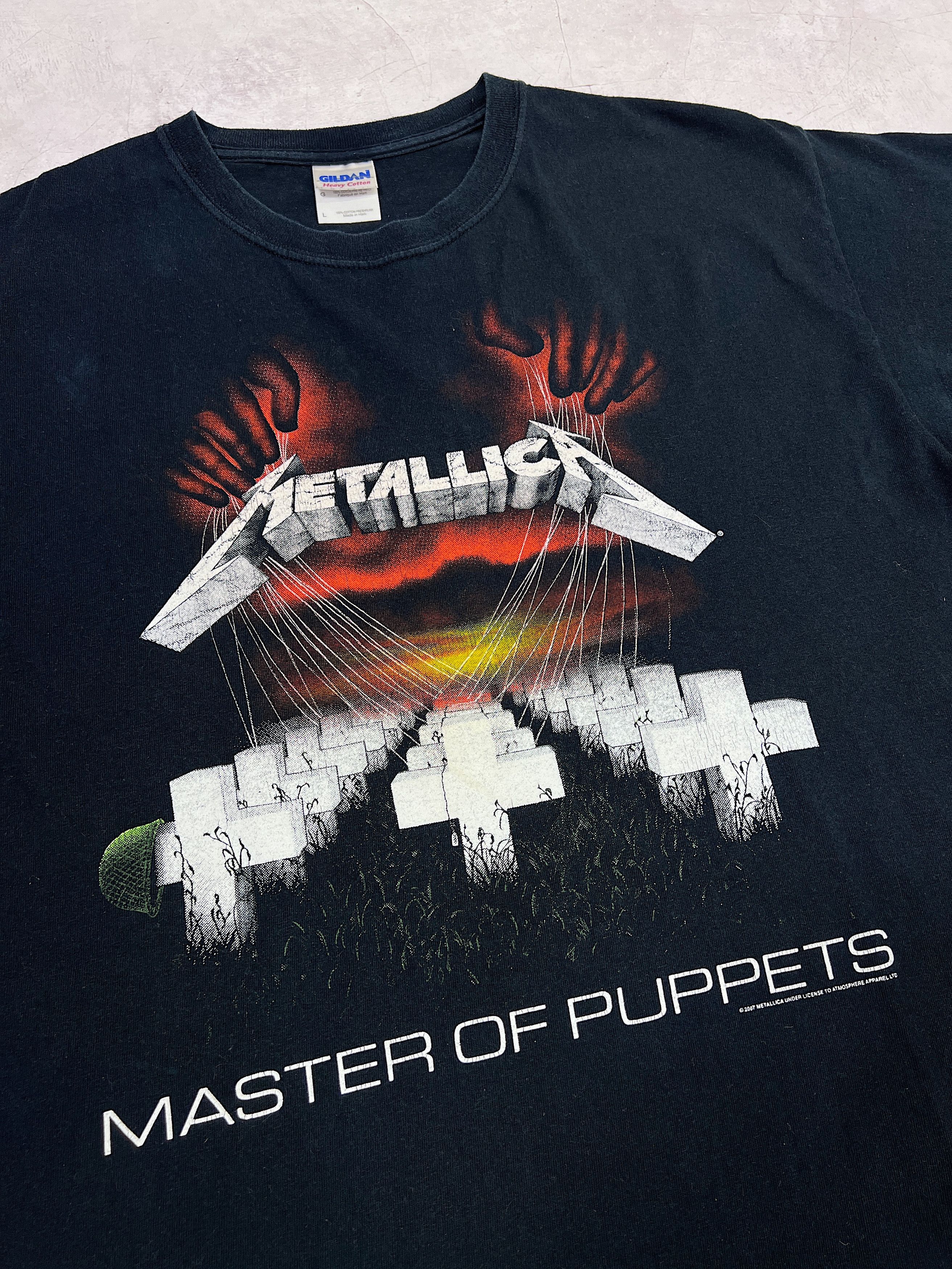 Band Tees × Gildan × Metallica 2007 Metallica T-Shirt Master of Puppets by Gildan Size US M / EU 48-50 / 2 - 8 Thumbnail