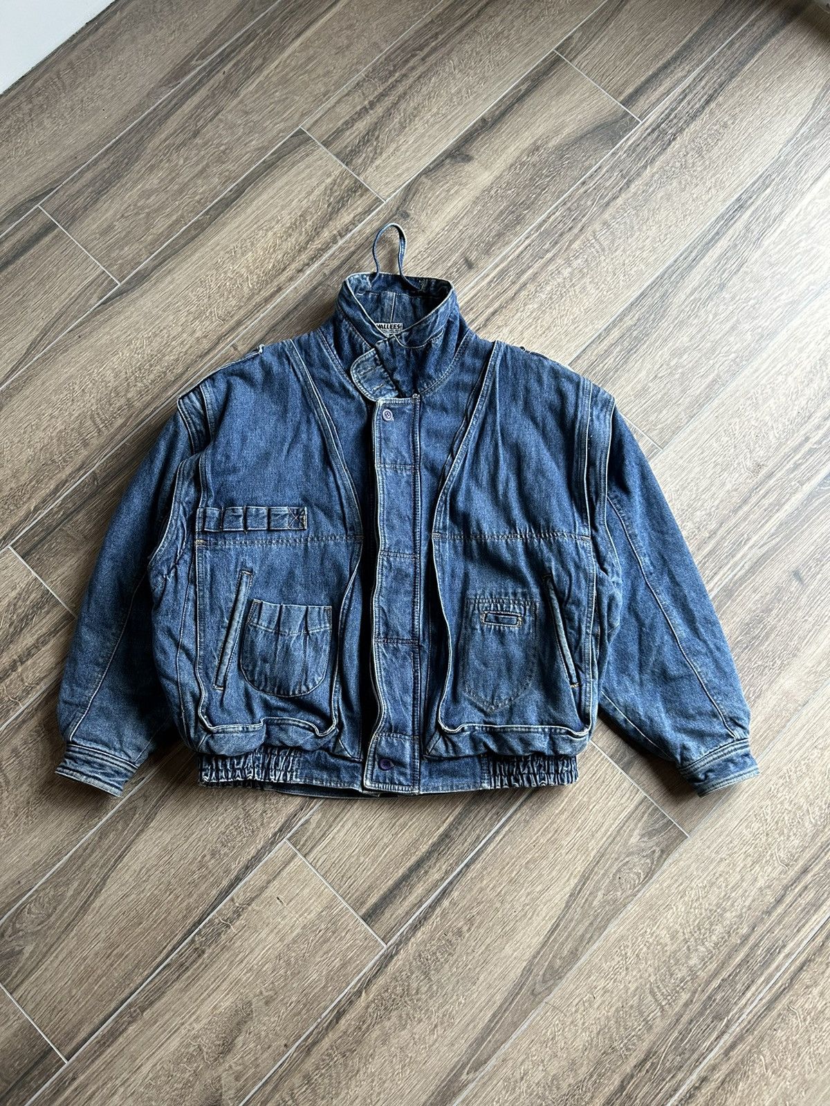 Vintage Vintage Multi-Pocket Wallees Archive Clothing denim jacket Size US XL / EU 56 / 4 - 4 Thumbnail