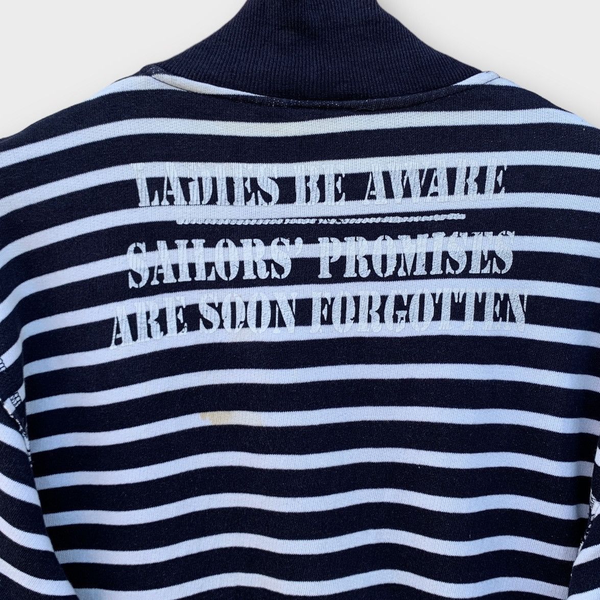Dolce & Gabbana Dolce & Gabbana Half Zipper Lampo Stripe Sweatshirt Navy Size M / US 6-8 / IT 42-44 - 6 Thumbnail