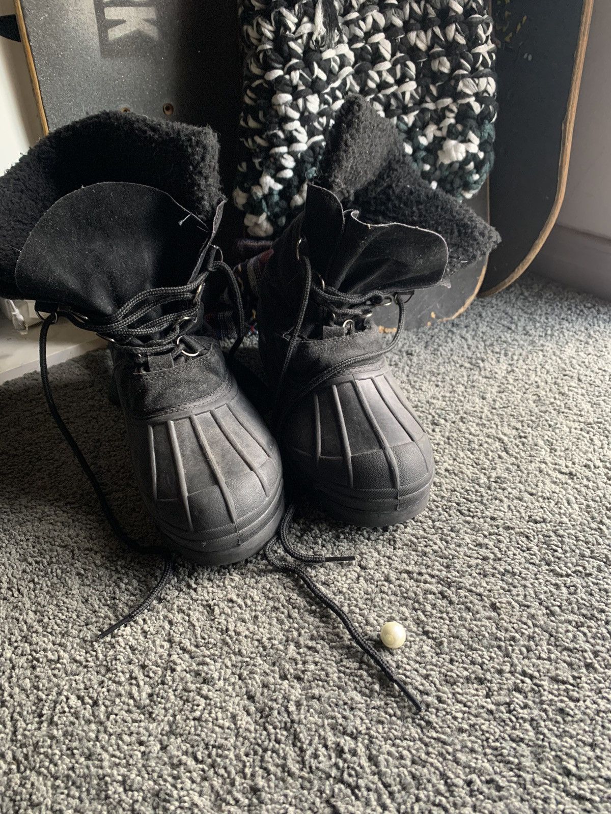 image of 14Th Addiction x Comme Des Garcons Homme Vampmouth Boots in Black, Men's (Size 9)