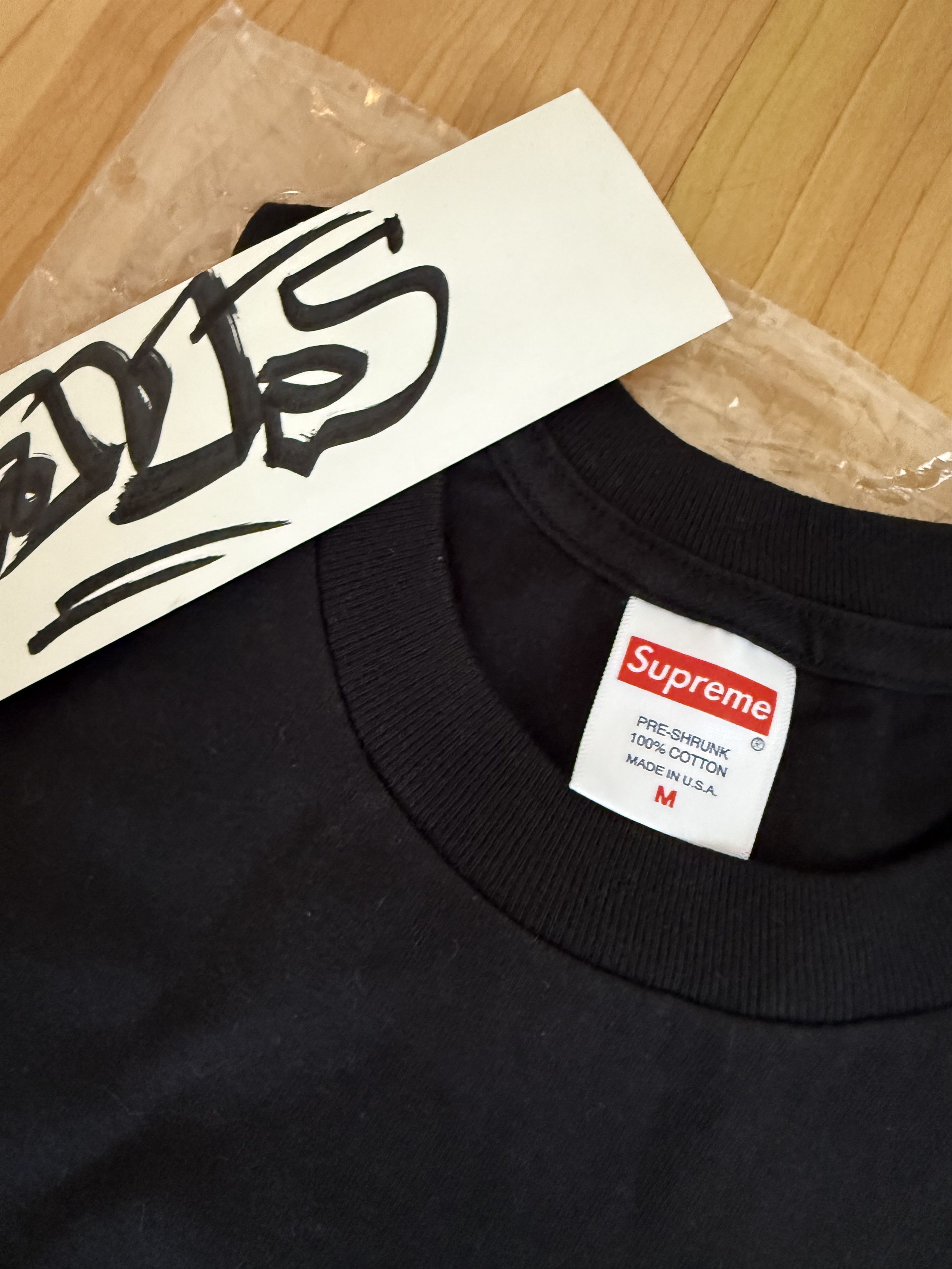 Supreme Wake The World Tee Buju Banton Black Medium Size US M / EU 48-50 / 2 - 2 Thumbnail