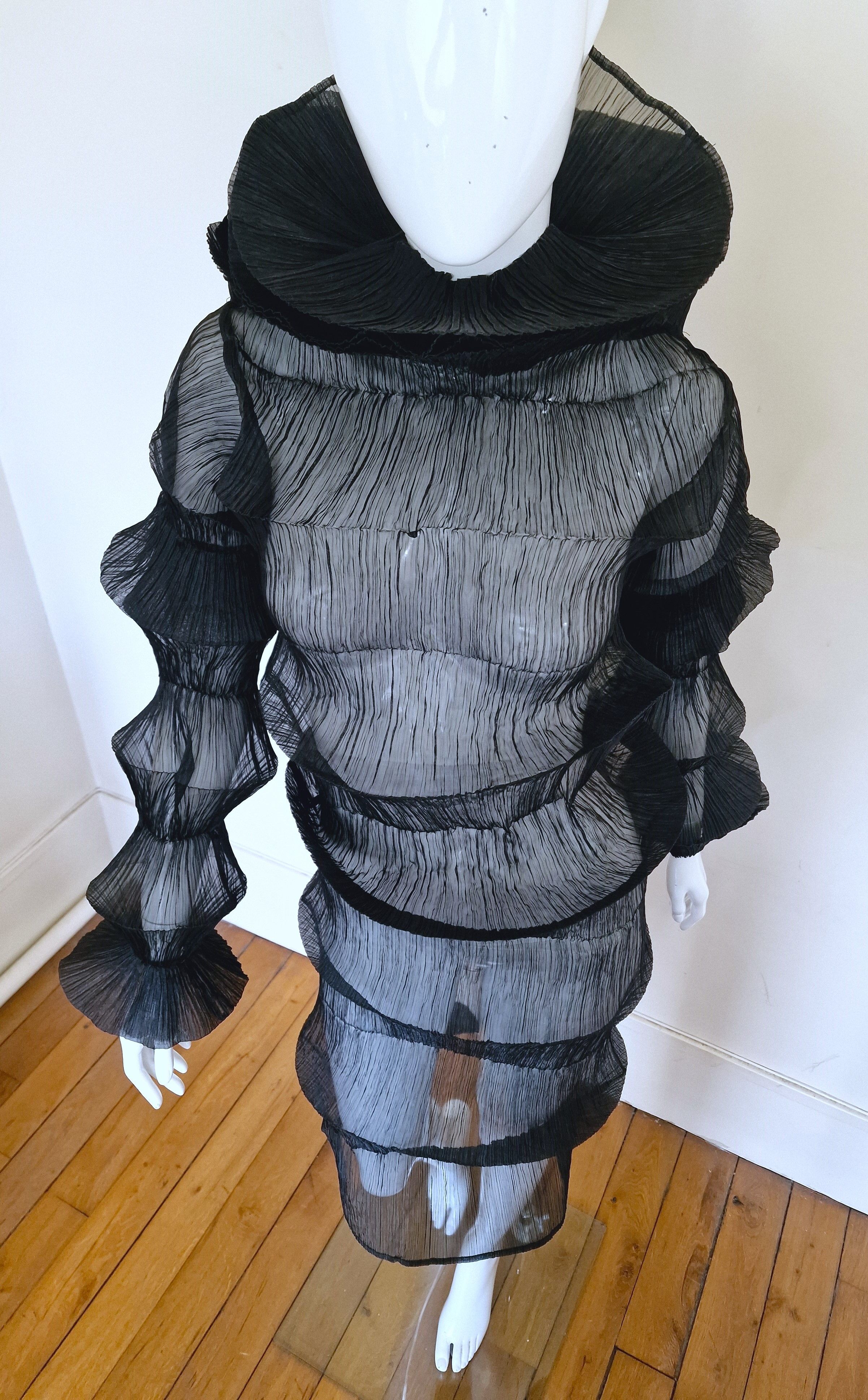 Issey Miyake Issey Miyake 1994 S/S Flying Saucer Pleated Gown Dress Size M / US 6-8 / IT 42-44 - 8 Thumbnail