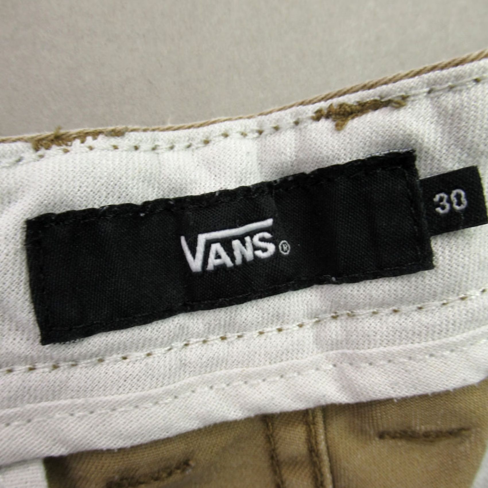 Vans VANS Chino Shorts Men's Size 30 Regular Flat Front Skate Tan Pockets Size US 30 / EU 46 - 4 Thumbnail