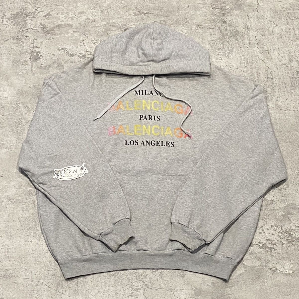 Balenciaga Balenciaga Cities Hoodie Gray Size US S / EU 44-46 / 1 - 1 Thumbnail