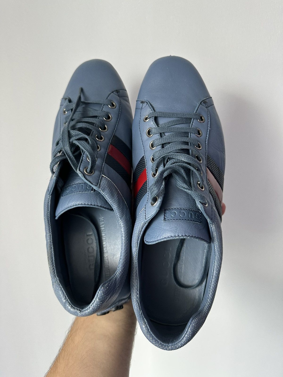 Gucci GUCCI Driver lace up leather sneakers Europe Exclusive Size US 11 / EU 44 - 9 Thumbnail