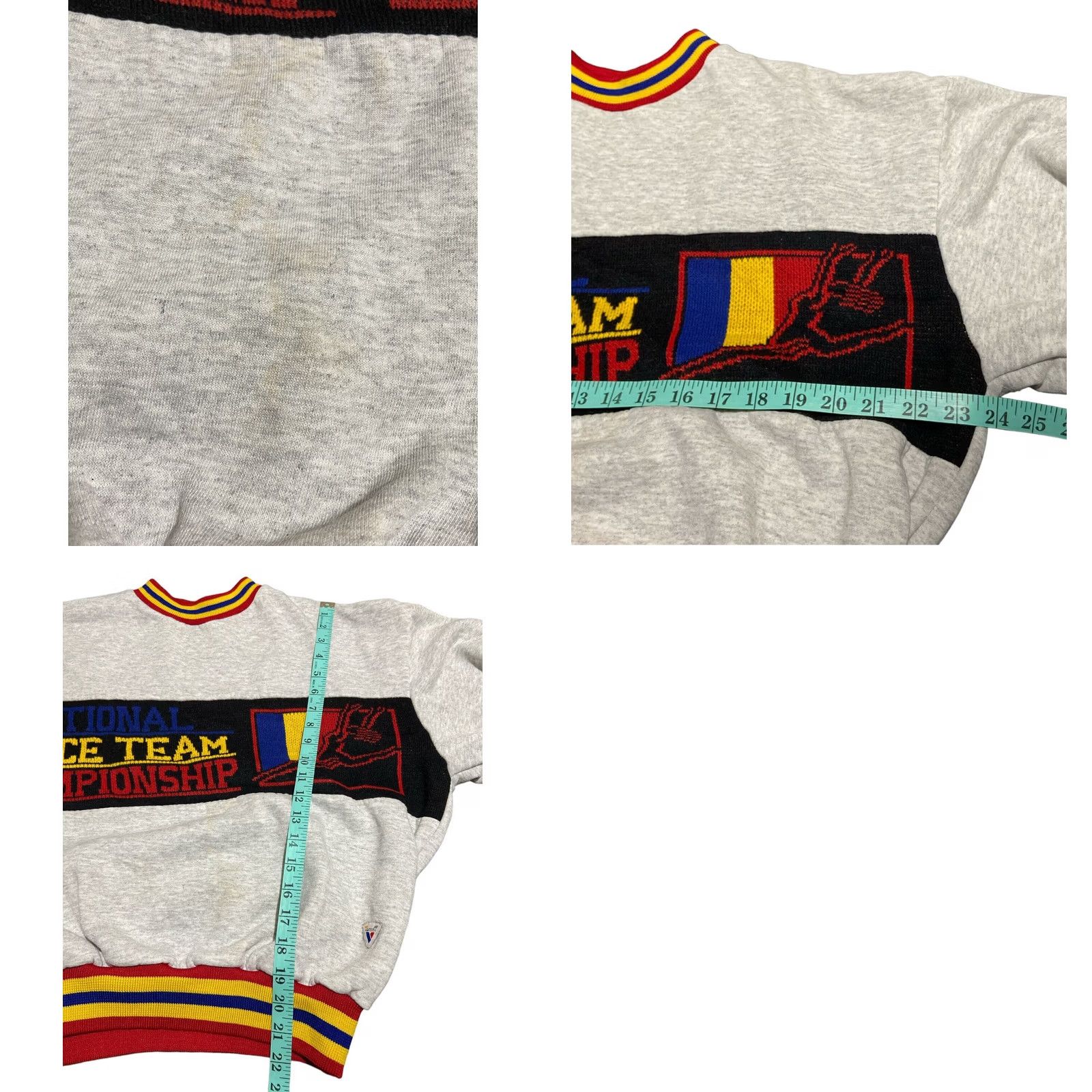 DANCER Crewneck National Dance Team Championship Sweater Pull Over Color Gray Size M Size M / US 6-8 / IT 42-44 - 8 Thumbnail