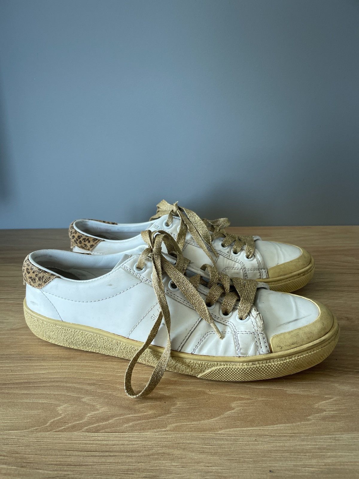 Saint Laurent Paris SL/37 cheetah print/gold Size US 5 / EU 37 - 2 Thumbnail