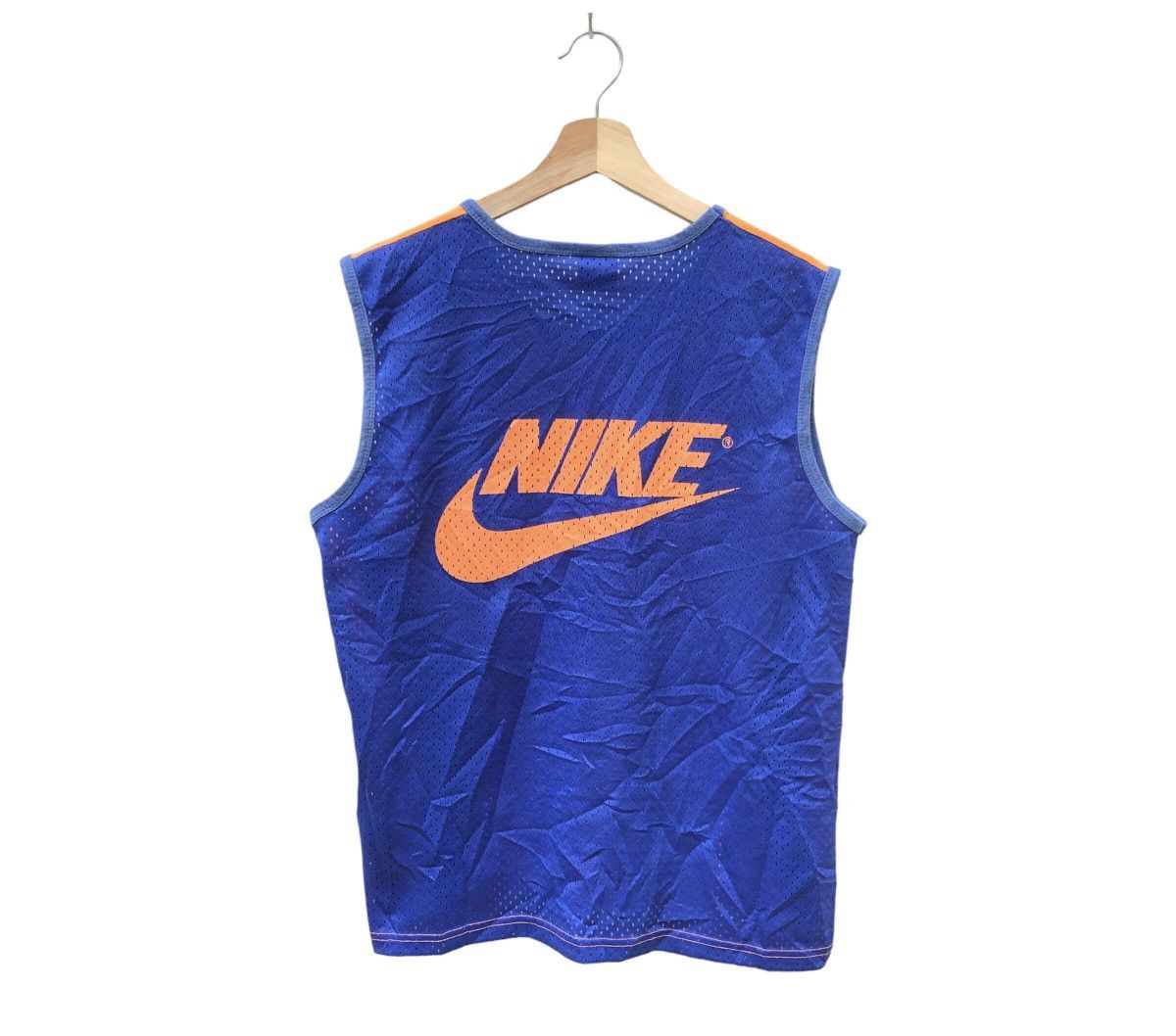 Rare! 90s Nike Swoosh Logo Back Hit Cotton/Mesh Tank