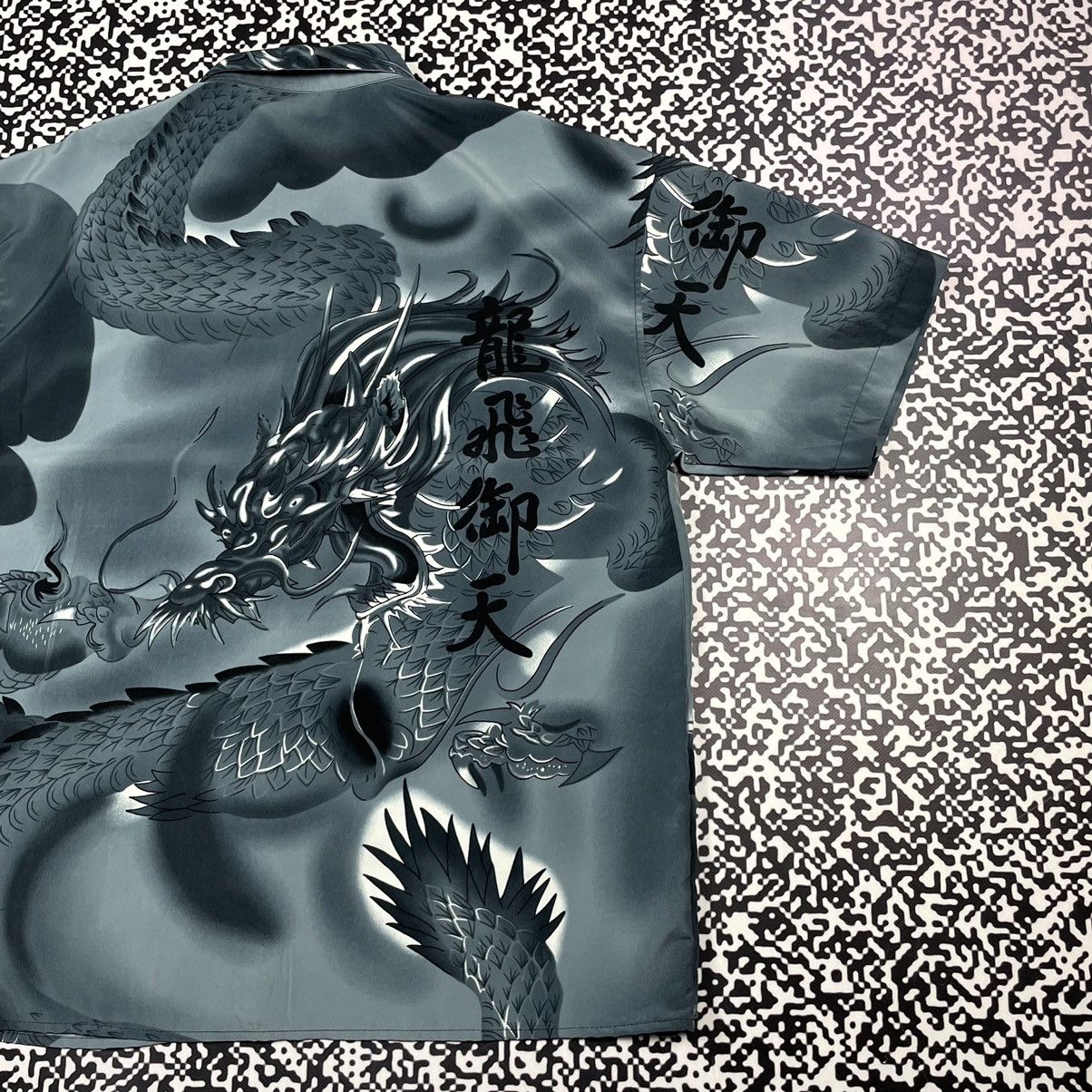 Anime Vintage 90s JAPANESE Dragon Art All Over Shirt Anima Style Size US L / EU 52-54 / 3 - 12 Thumbnail