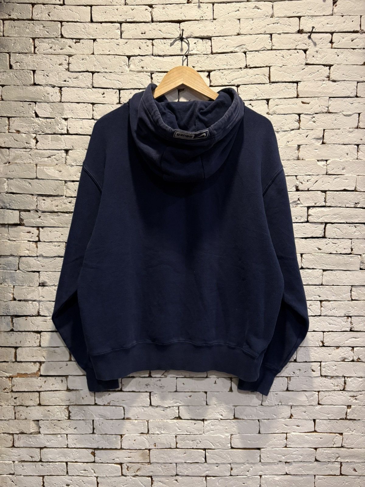Nike Vintage Y2K Nike Bauer Hockey Navy Hoodie Size US M / EU 48-50 / 2 - 2 Thumbnail
