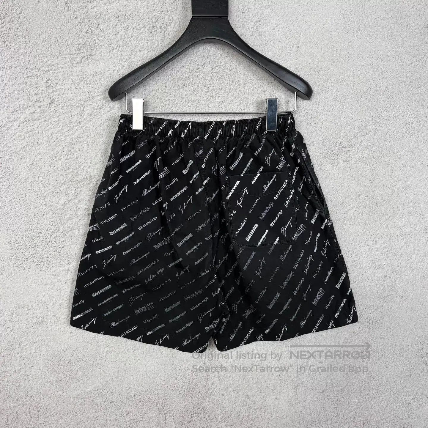 Balenciaga Black Printed Casual Shorts. Size US 28 / EU 44 - 2 Thumbnail