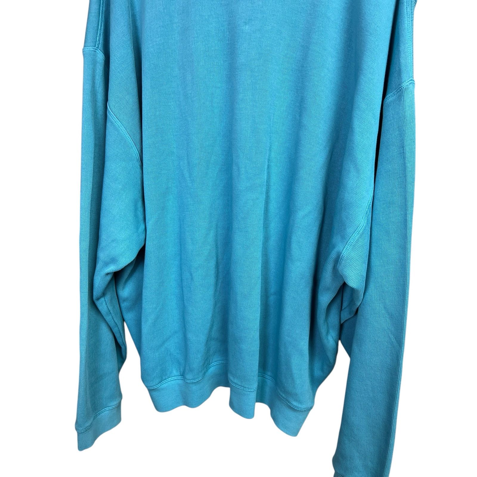 Tommy Bahama Tommy Bahama Relax Quarter Zip Pullover Sweater Teal Blue Size US XXL / EU 58 / 5 - 10 Thumbnail