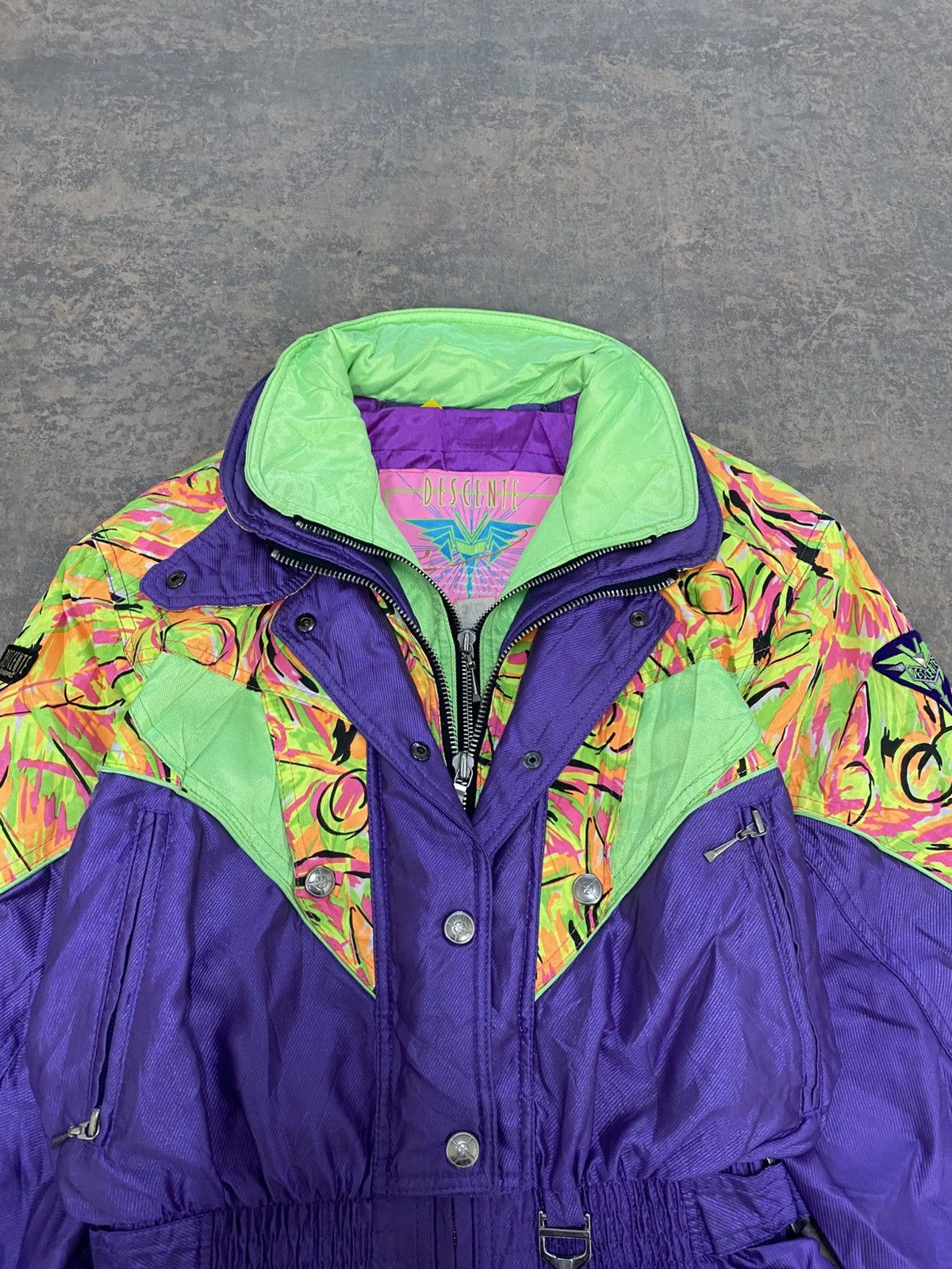Vintage Vintage Descente Ski Winter Jacket 80s 70s Era Crop Size L / US 10 / IT 46 - 5 Thumbnail