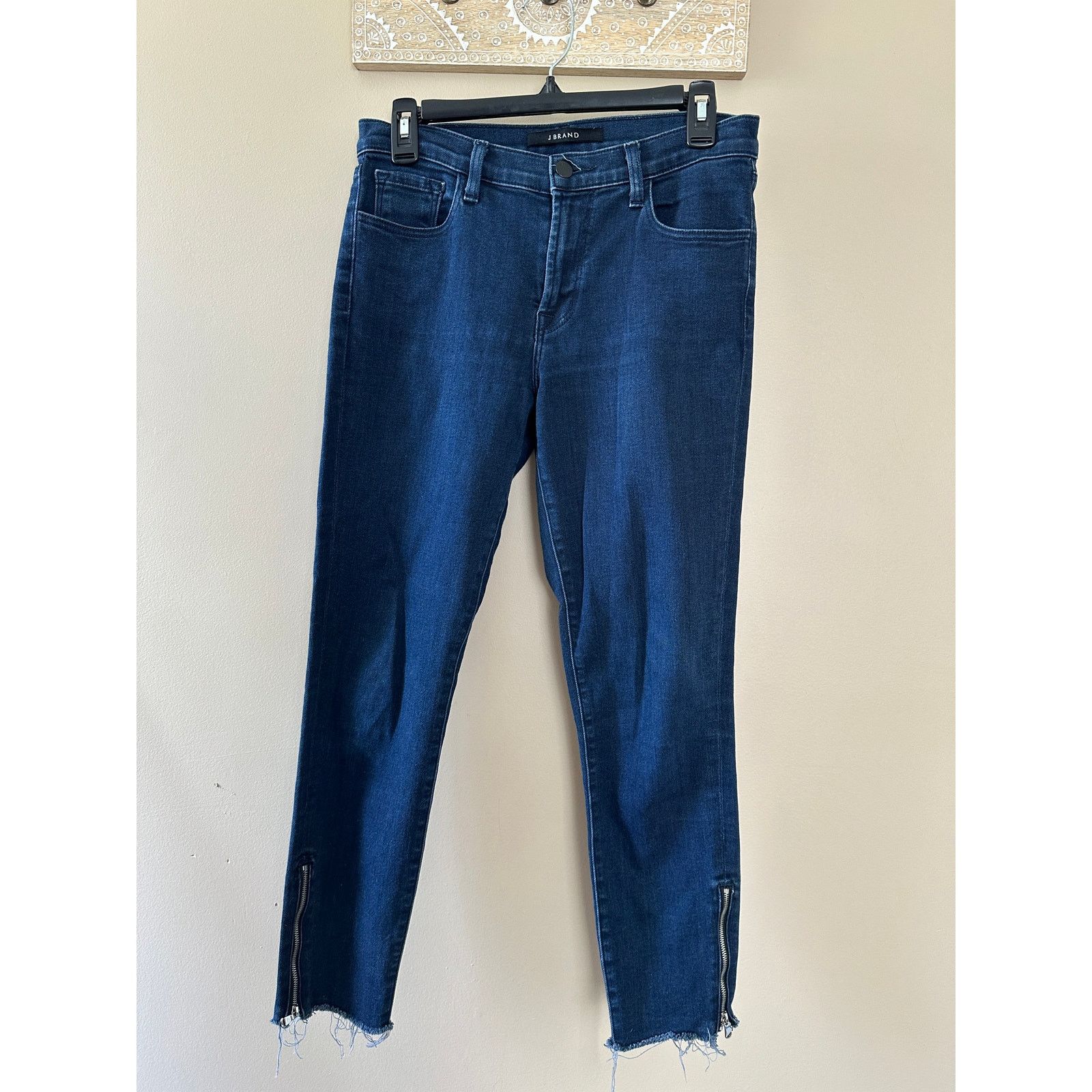 J Brand J Brand Rhythm Dark Wash Ankle Zip Denim Jeans 28 Size 28" / US 6 / IT 42 - 2 Thumbnail