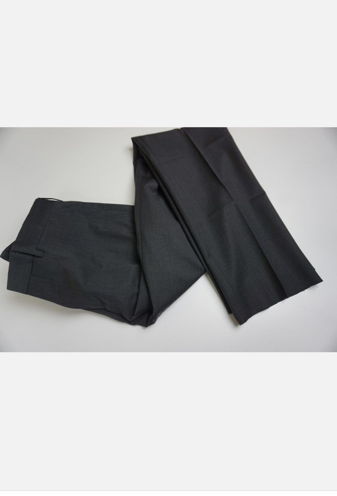 Prada Charcoal Gray Wool Straight Leg Prada Trousers size 60 Size US 44 / EU 60 - 4 Thumbnail