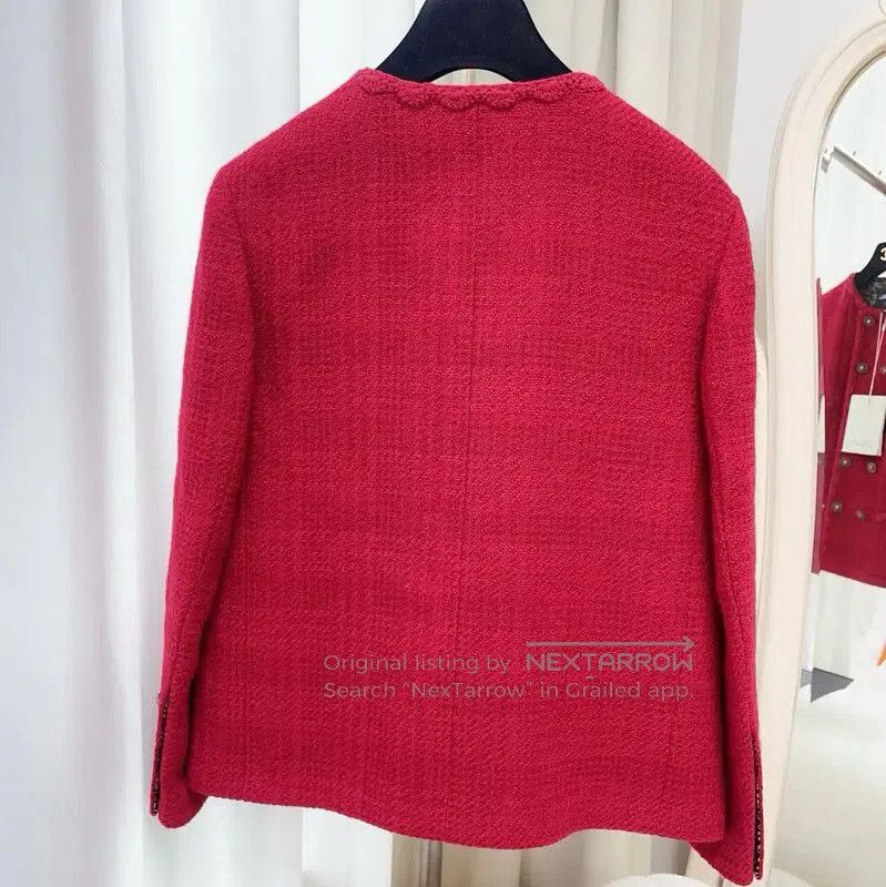 Chanel Chanel Women's Red Long Sleeve Cardigan . Size XS / US 0-2 / IT 36-38 - 7 Thumbnail