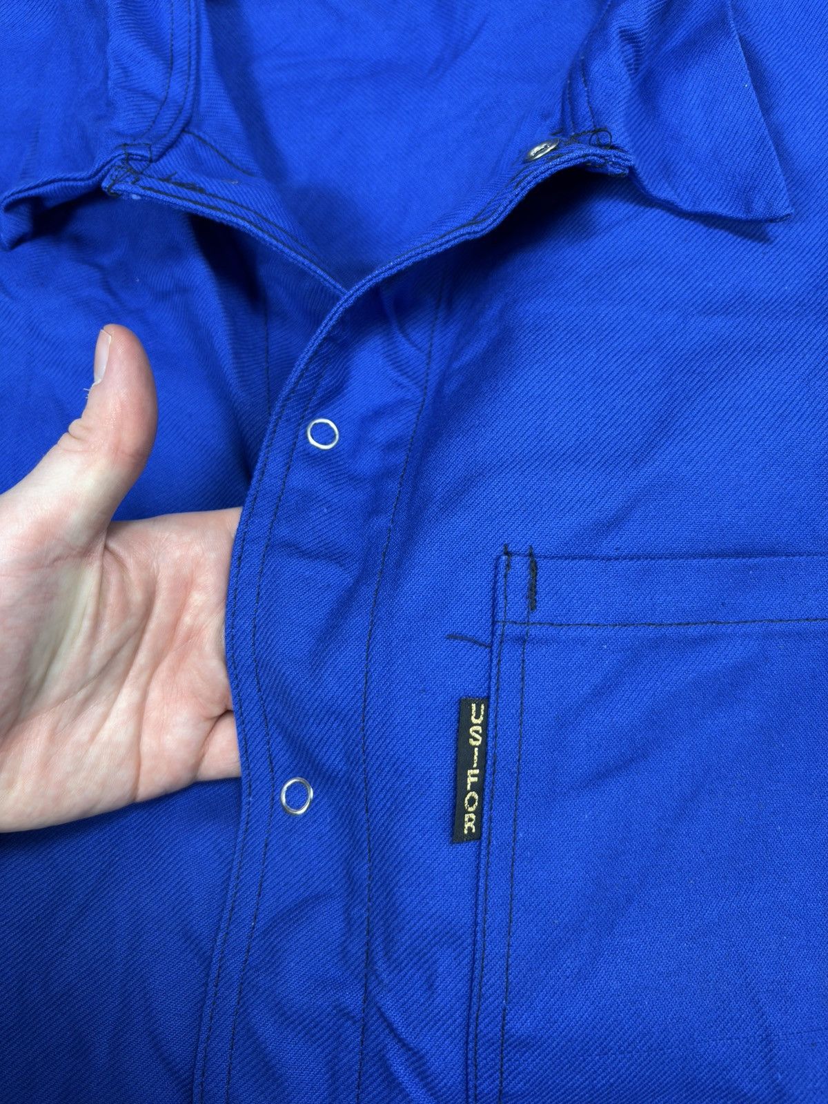 Le Laboureur 60s/70s USIFOR vetements french travail chore coat work jckt Size US M / EU 48-50 / 2 - 6 Thumbnail