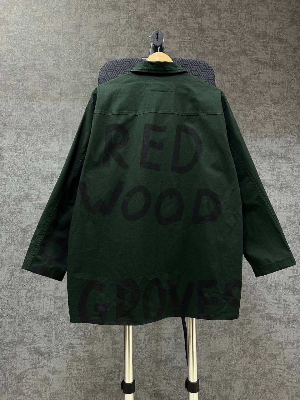 Rundholz × Vintage Vintage Rundholz DIP Green Print Long Shirt Big Logo Size US M / EU 48-50 / 2 - 11 Thumbnail