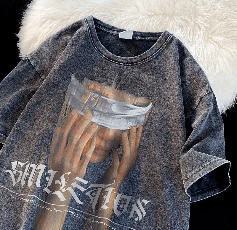 Vintage Potrait Printed Tshirt