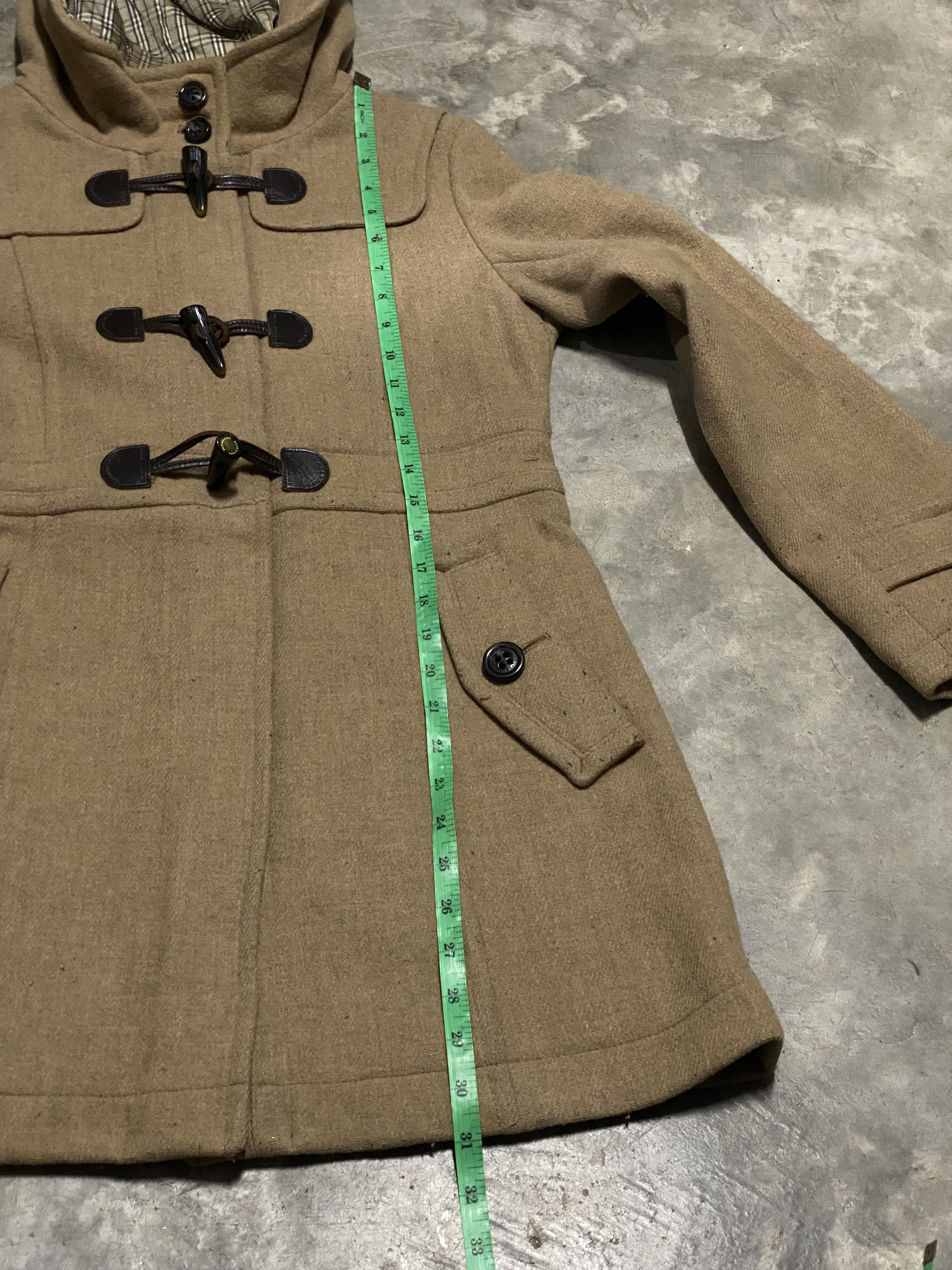 Burberry Blue Label Novacheck Lining Duffel Wool Jacket