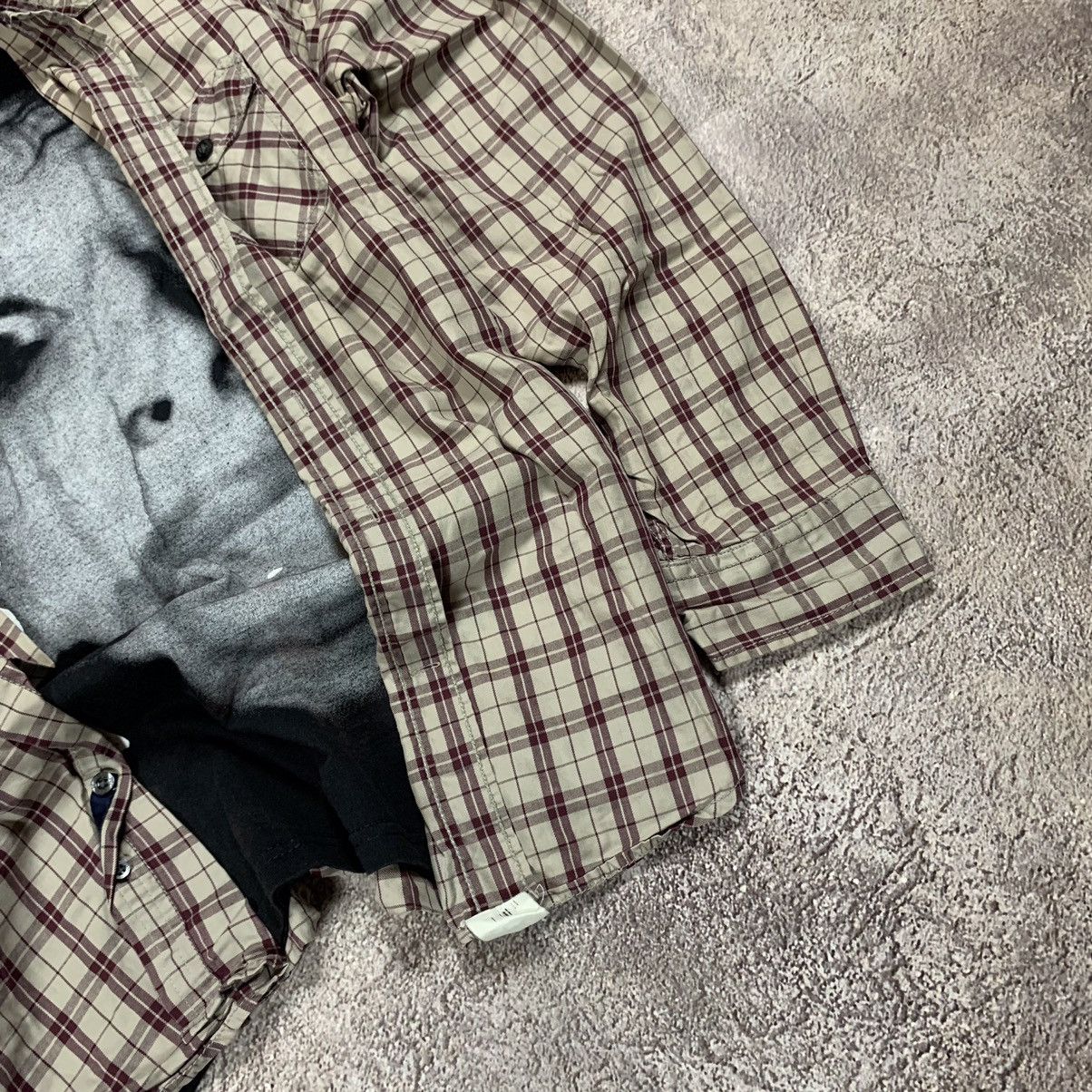 Vintage Vintage 90s Plaid Shirt Graphic Tee Grunge Streetwear Boxy L Size US L / EU 52-54 / 3 - 3 Thumbnail