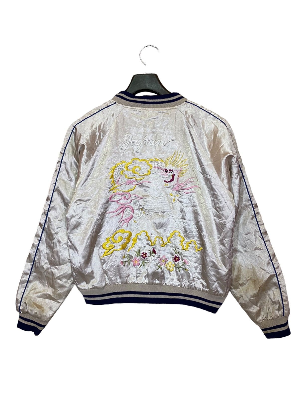 Japanese Brand × Vintage Sukajan reversible jacket satin emboidery logo Size US M / EU 48-50 / 2 - 4 Thumbnail