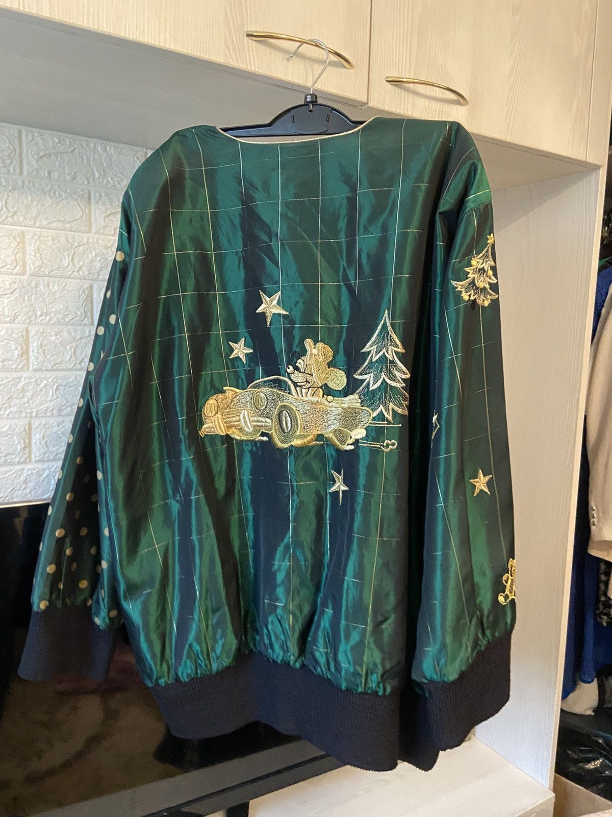 Other Vintage Renate Schuler 100% Silk Embroidered Bomber Jacket Size ONE SIZE - 5 Thumbnail
