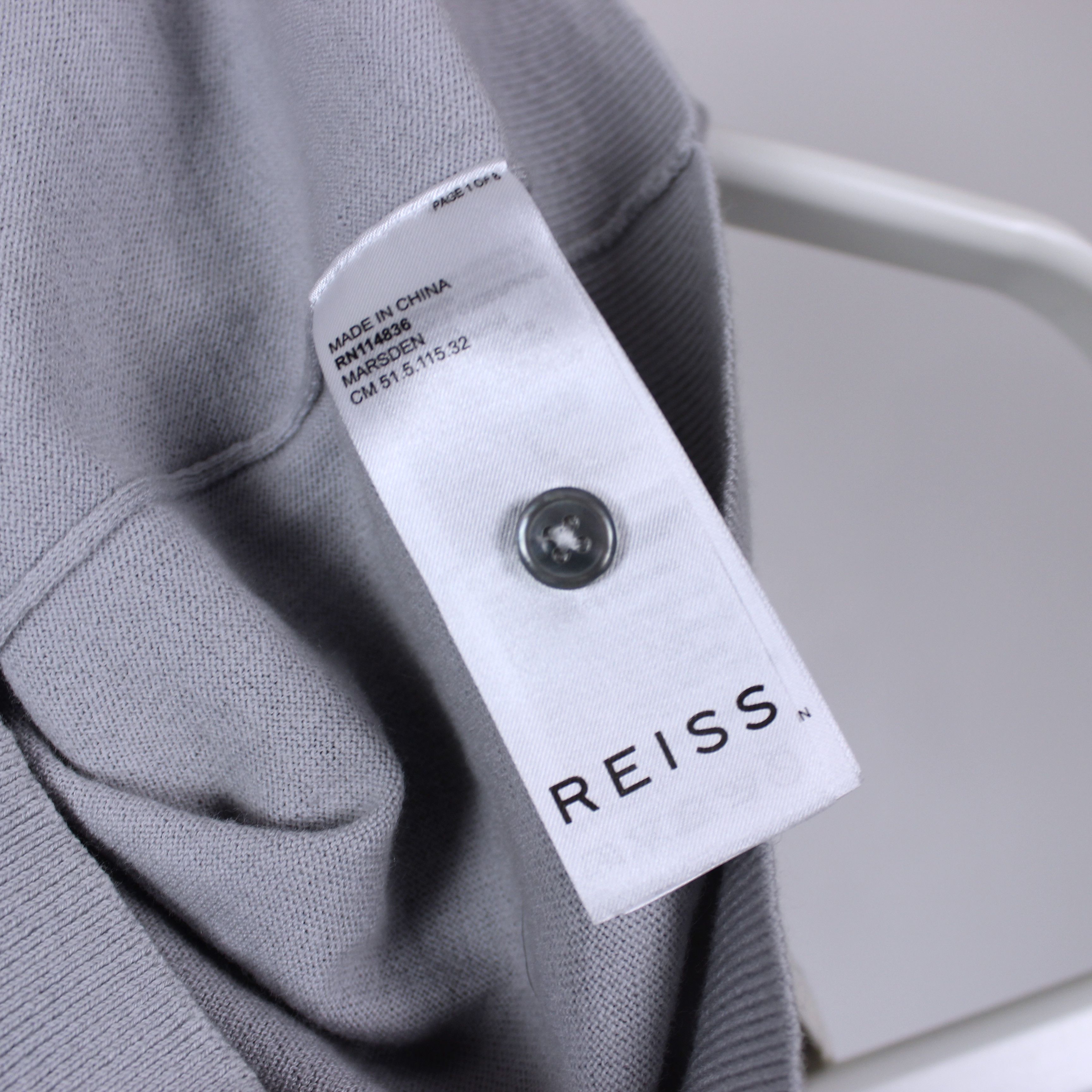 Reiss Reiss polo shirt men M gray light Size US M / EU 48-50 / 2 - 6 Thumbnail