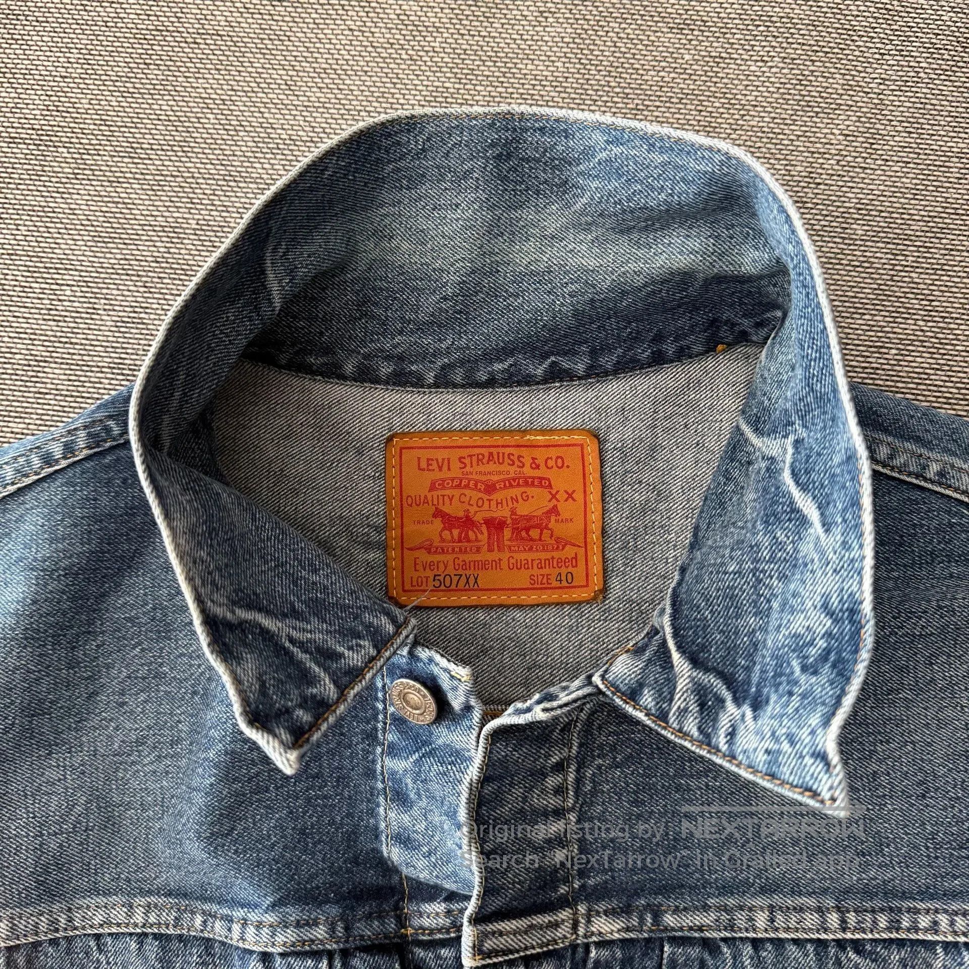 Levi's Vintage Clothing Levi's LVC 507xx Denim Jacket. Size US L / EU 52-54 / 3 - 3 Thumbnail