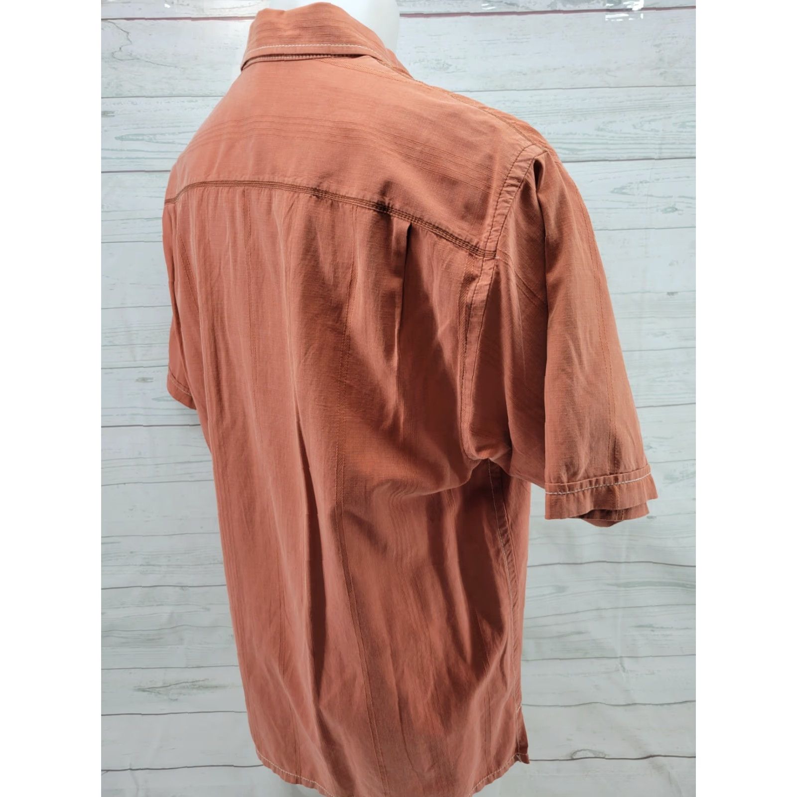 Tommy Bahama TOMMY BAHAMA Silk Blend Hawaiian Camp Shirt Men Large Orange-Floral Shirt Size US L / EU 52-54 / 3 - 5 Thumbnail