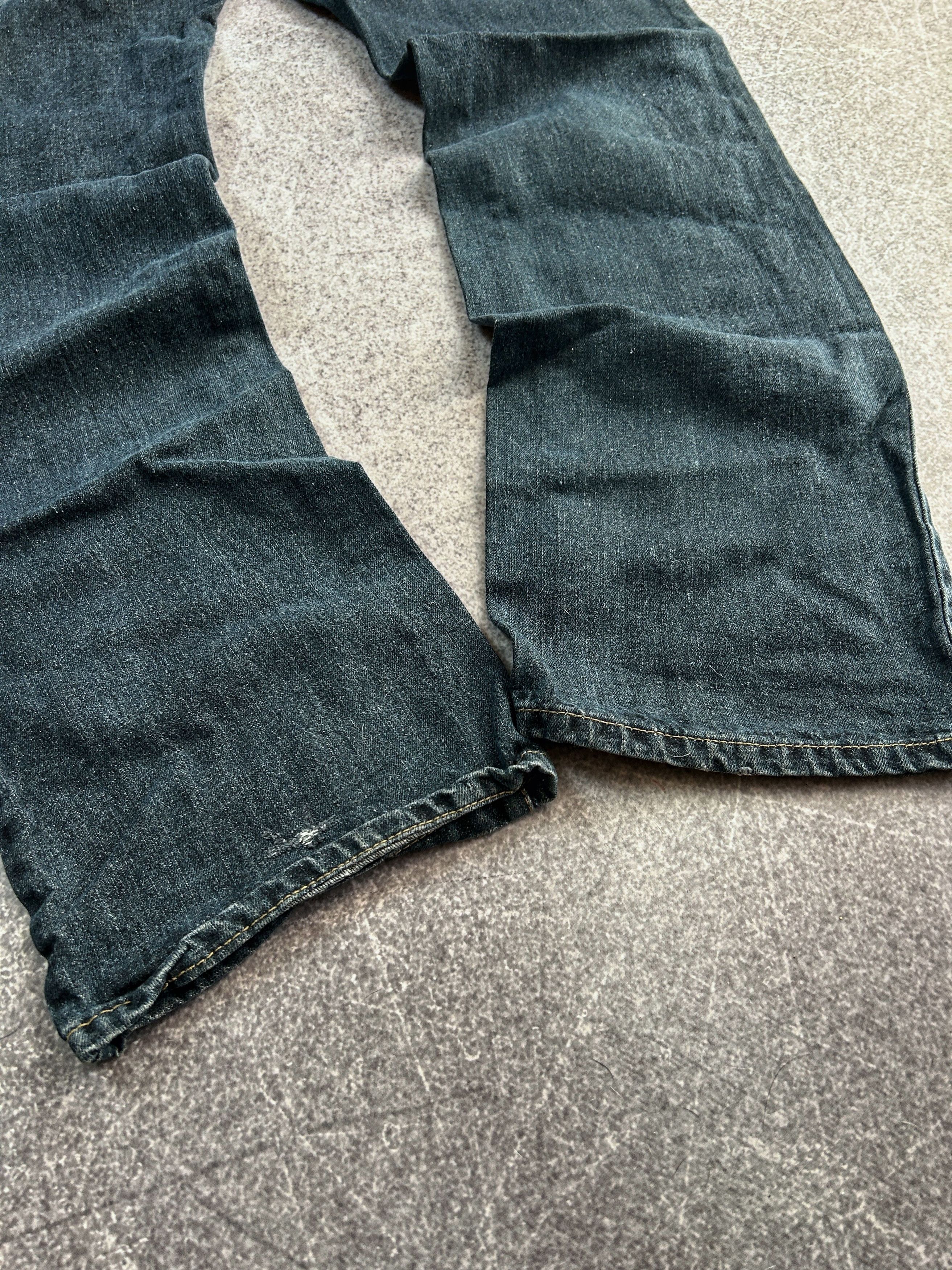 Japanese Brand Vintage Distressed Denim Jeans Blue Patchwork Y2K Grunge Size US 32 / EU 48 - 5 Thumbnail