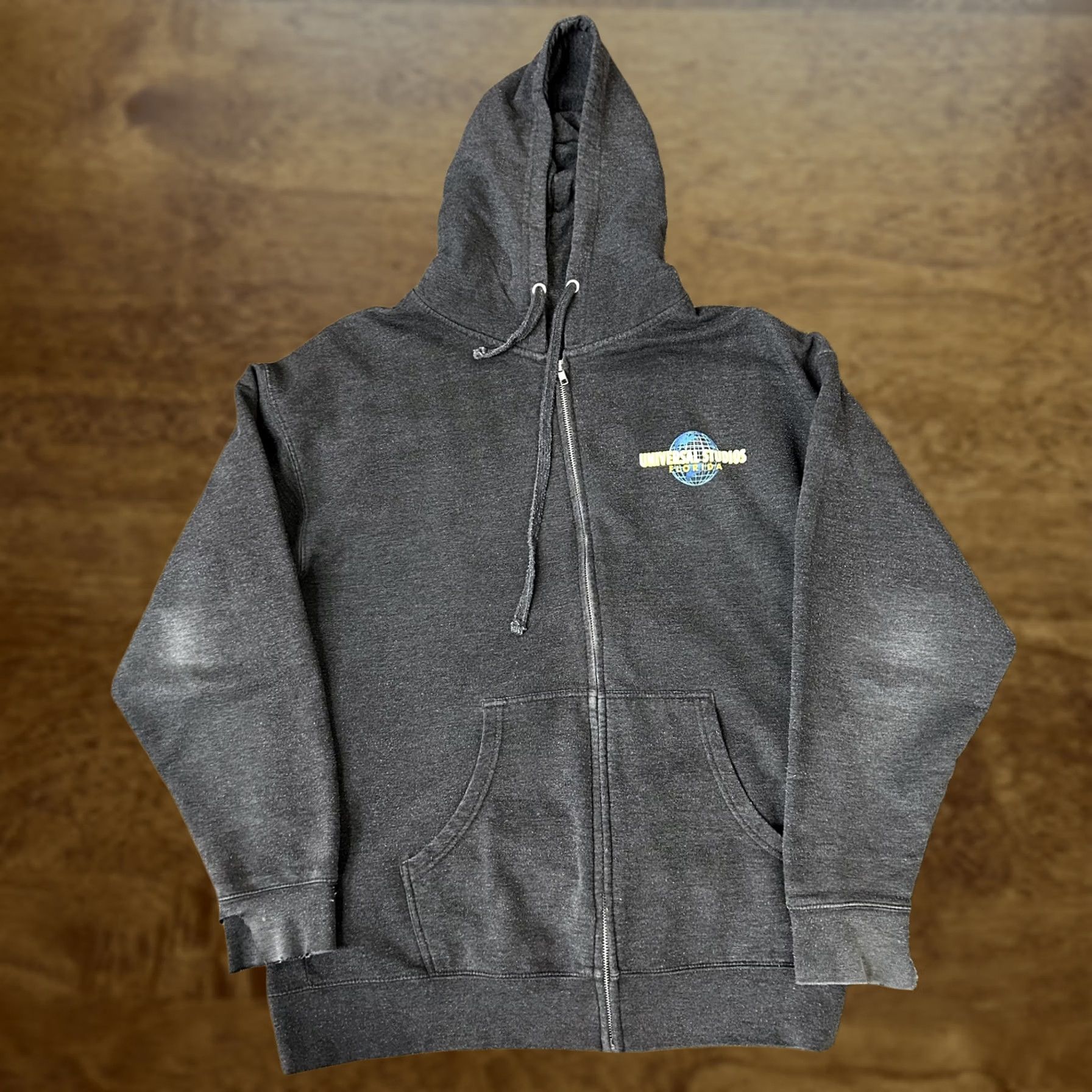 Vintage VINTAGE Universal Studios Florida Hoodie Sweatshirt Mens XL Gray Zip Up Park Size US XL / EU 56 / 4 - 1 Thumbnail